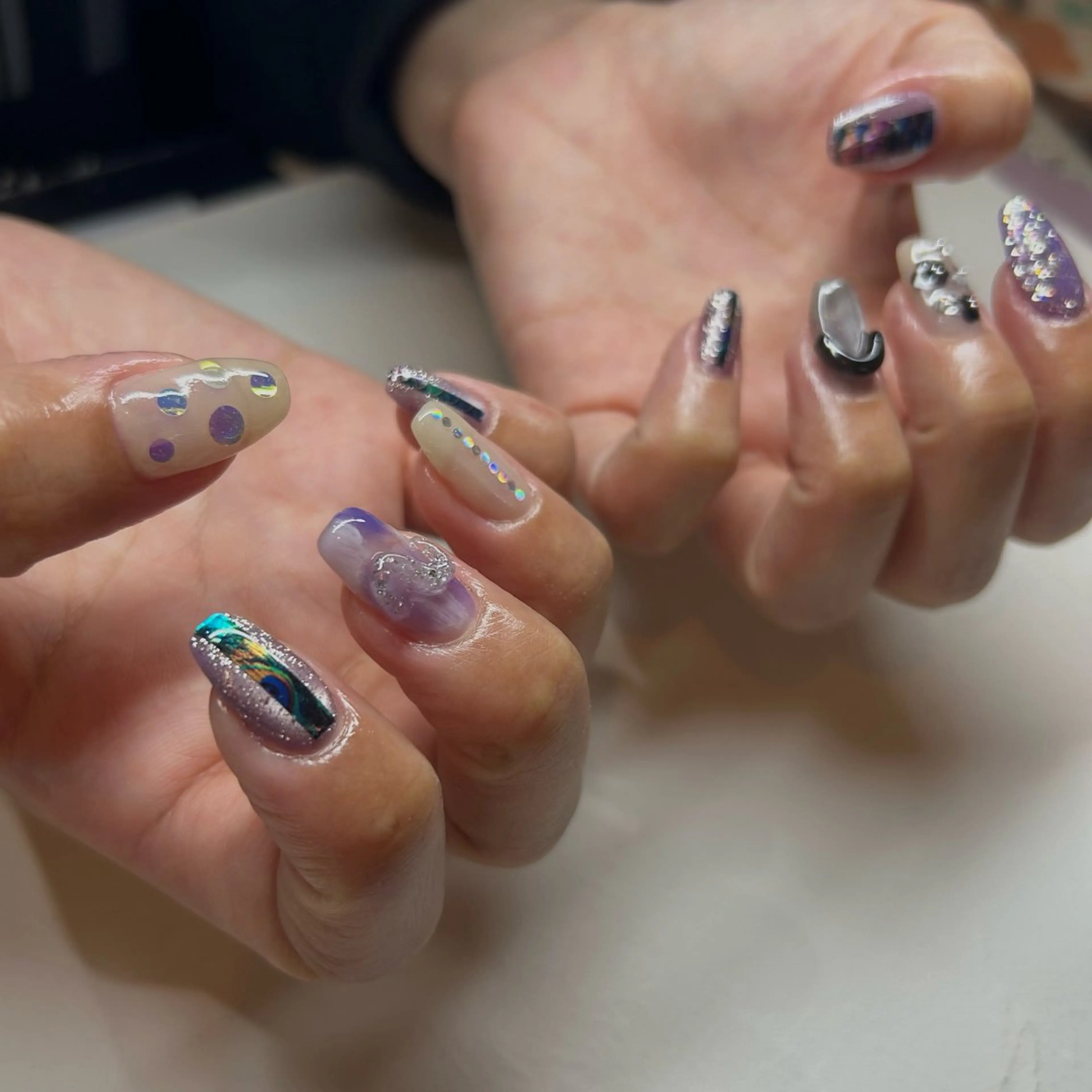 ネイル ハンドネイル フットネイル 𐂃 colorer𐂃のネイルデザイン