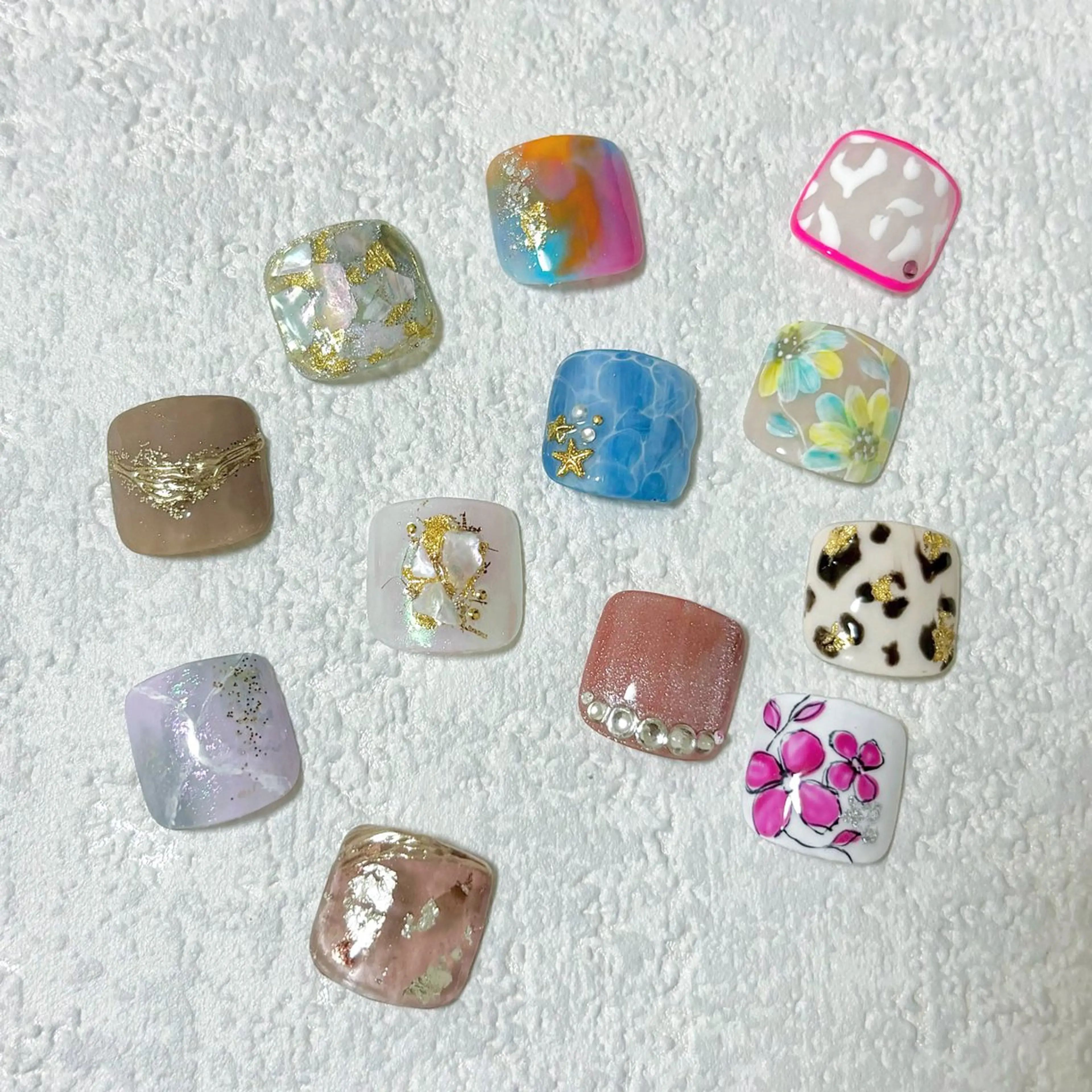 【ジェルオフ無料】フット🦶🏻定額デザインの写真