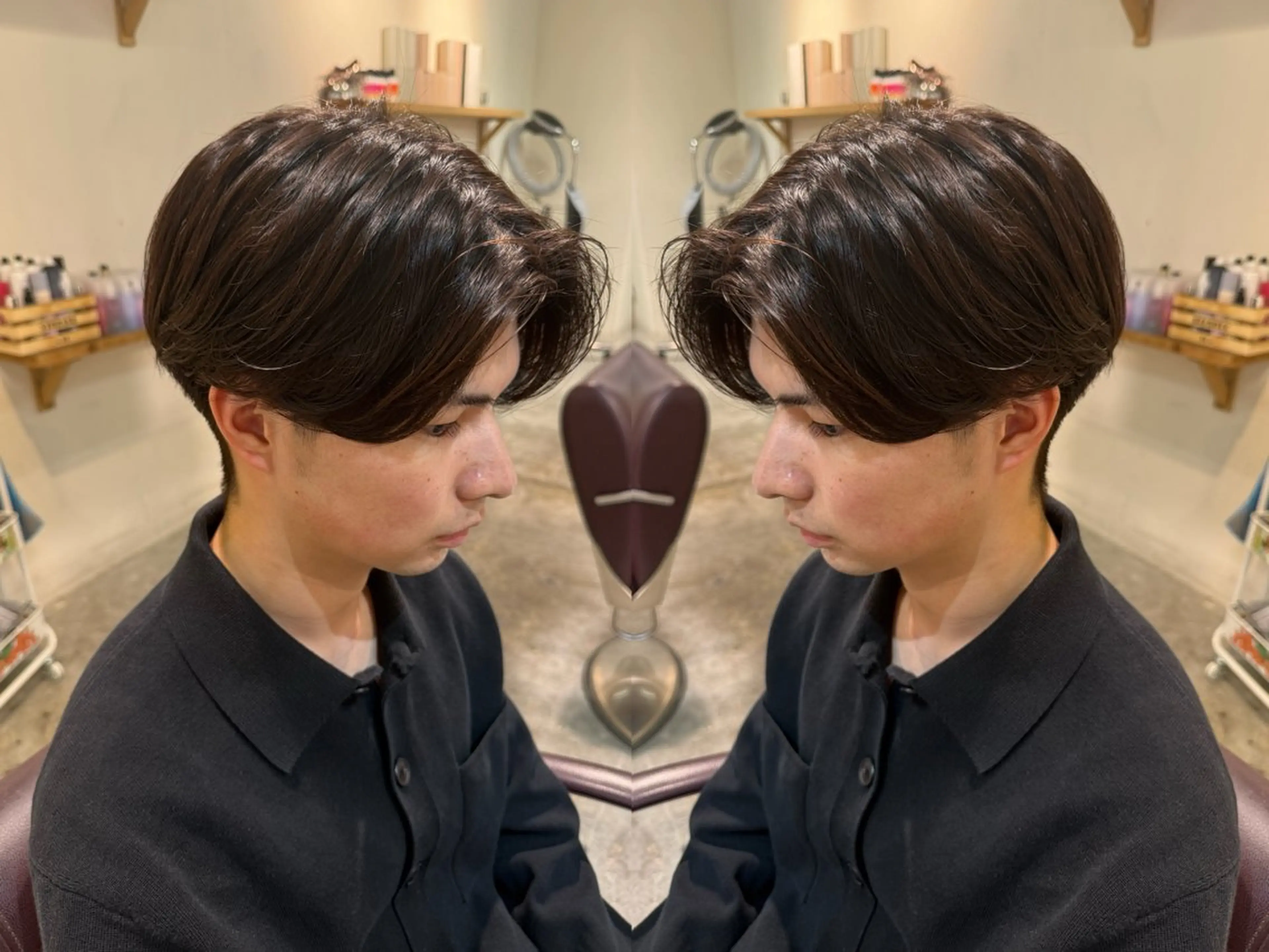 カラー パーマ メンズ 立川サラスト/ ku-ta🎟のヘアスタイル