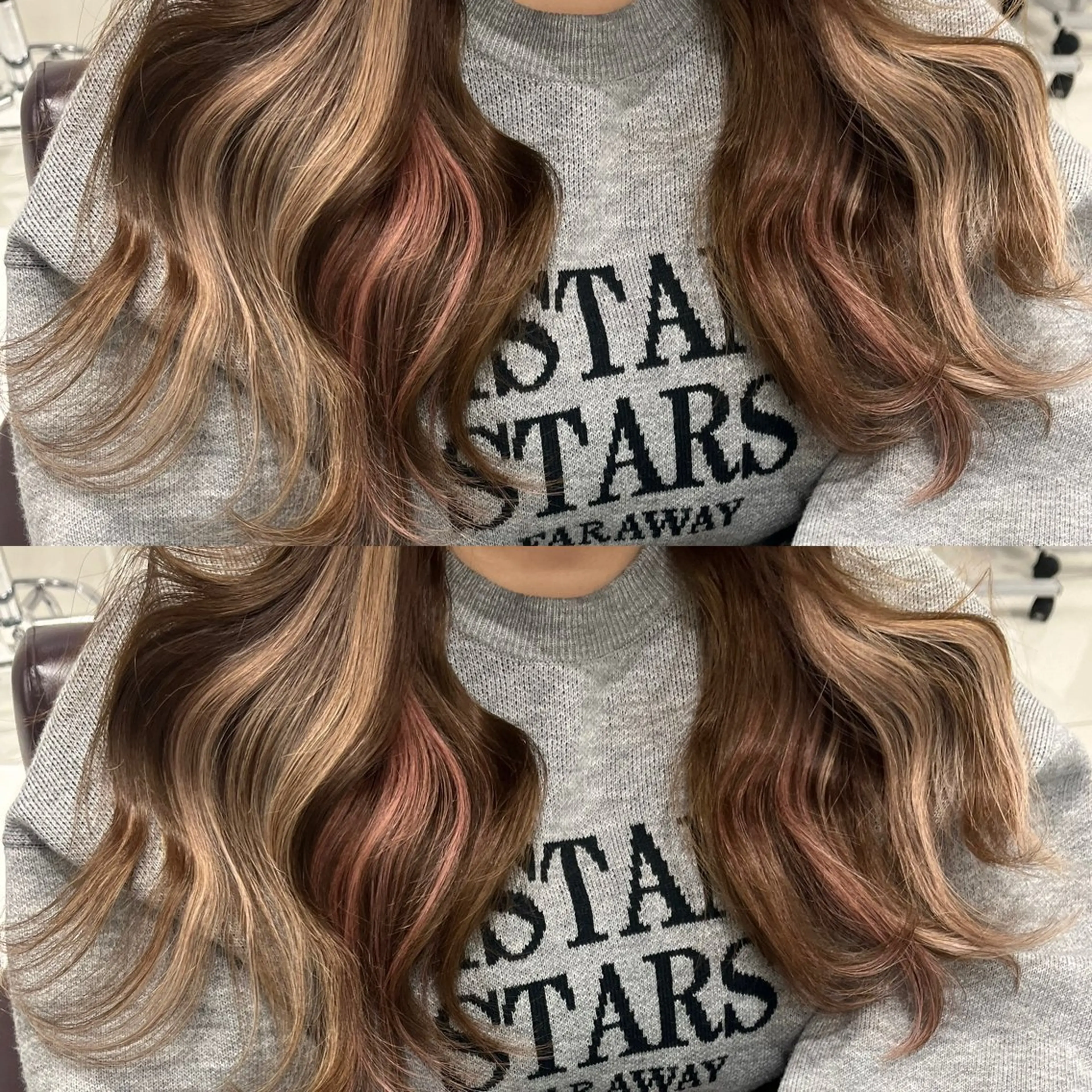 【人毛100%】⭐️人毛100%シールエクステ20本💗🩰（馴染ませカット付き✂️（45㌢）の写真