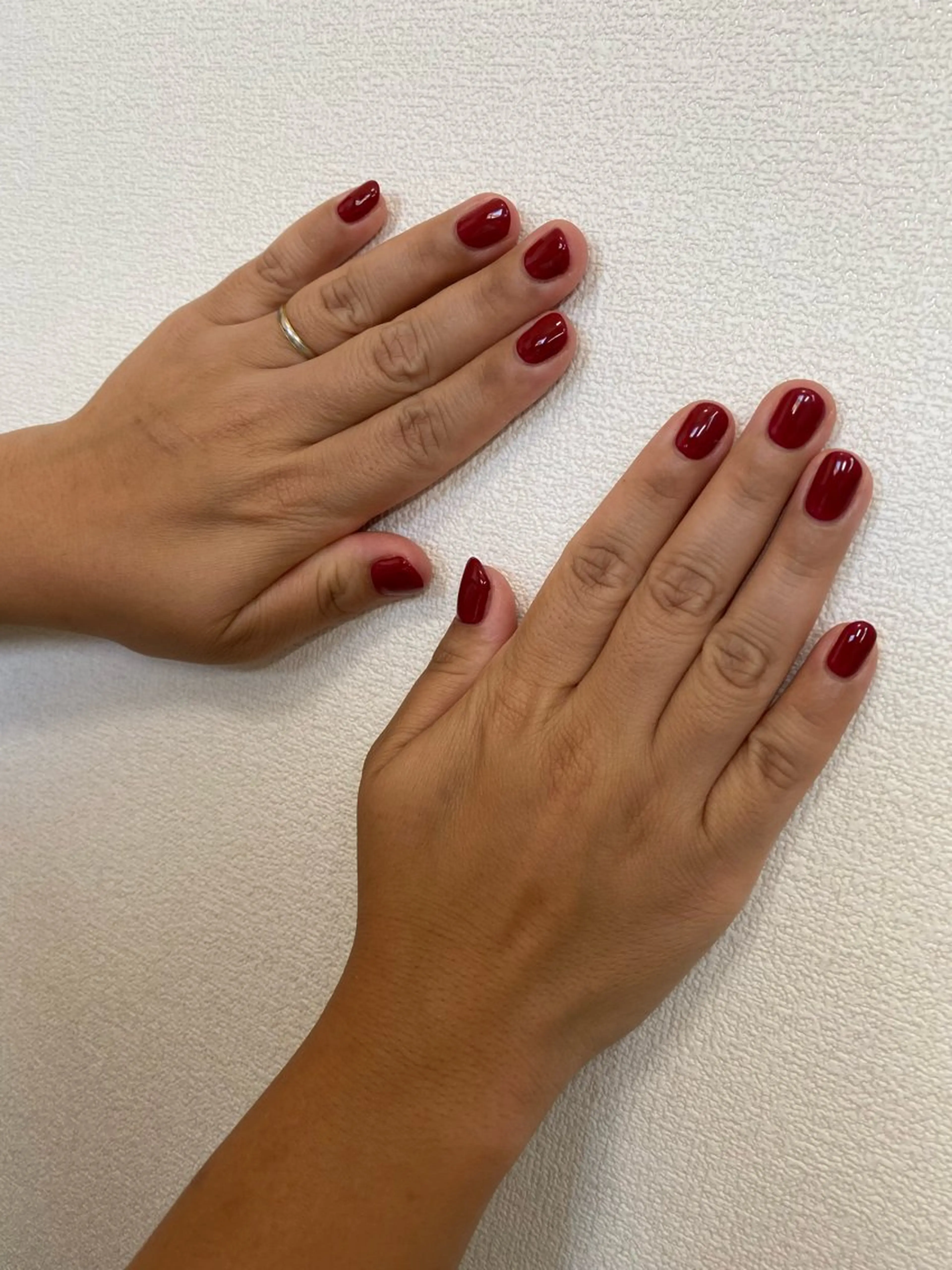 ネイル ボルドー ハンドネイル 自宅サロン FeelFreeのネイルデザイン