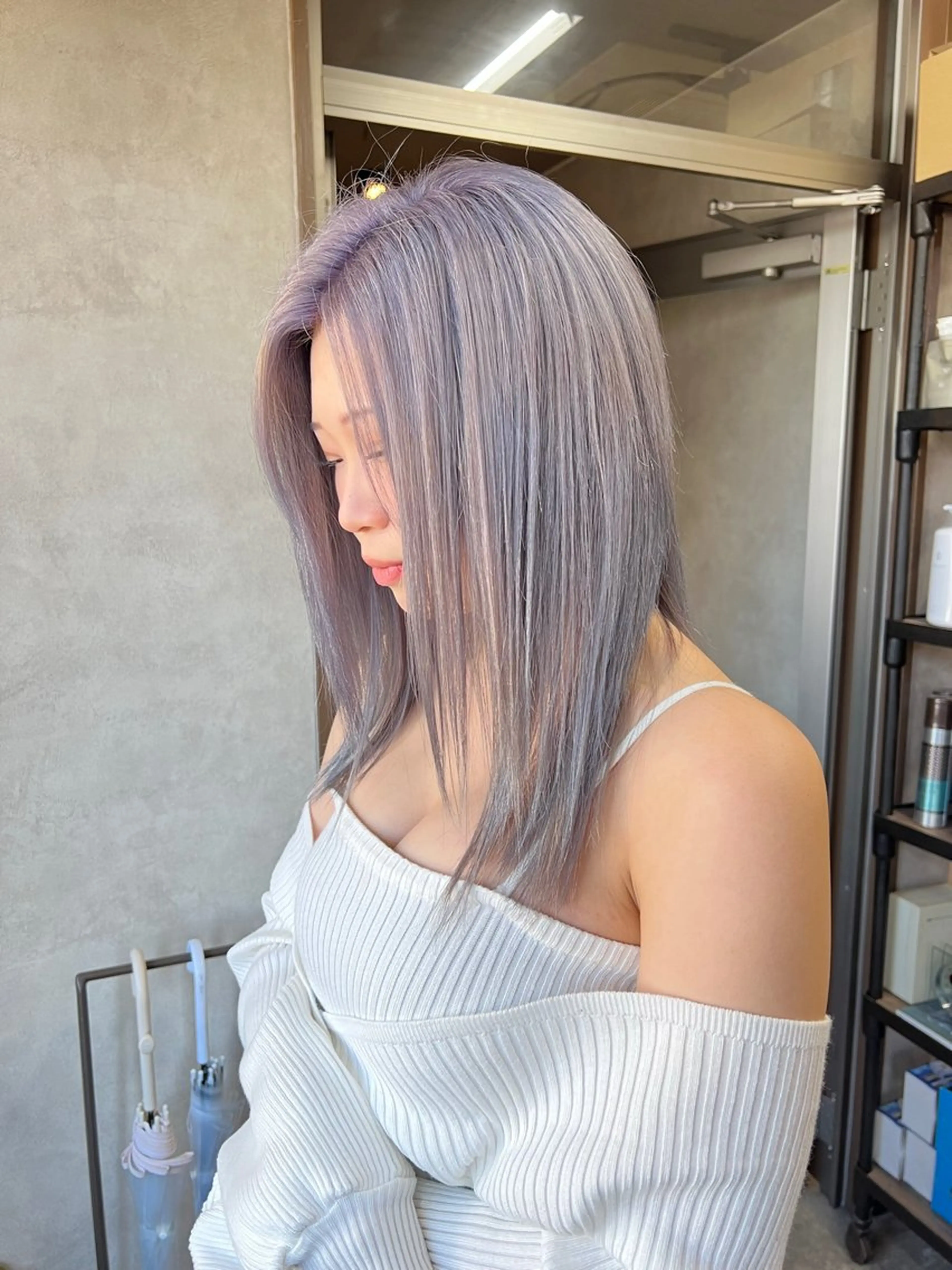 ミディアム カラー hair atelier OZ所属・水野 亨祐のヘアスタイル