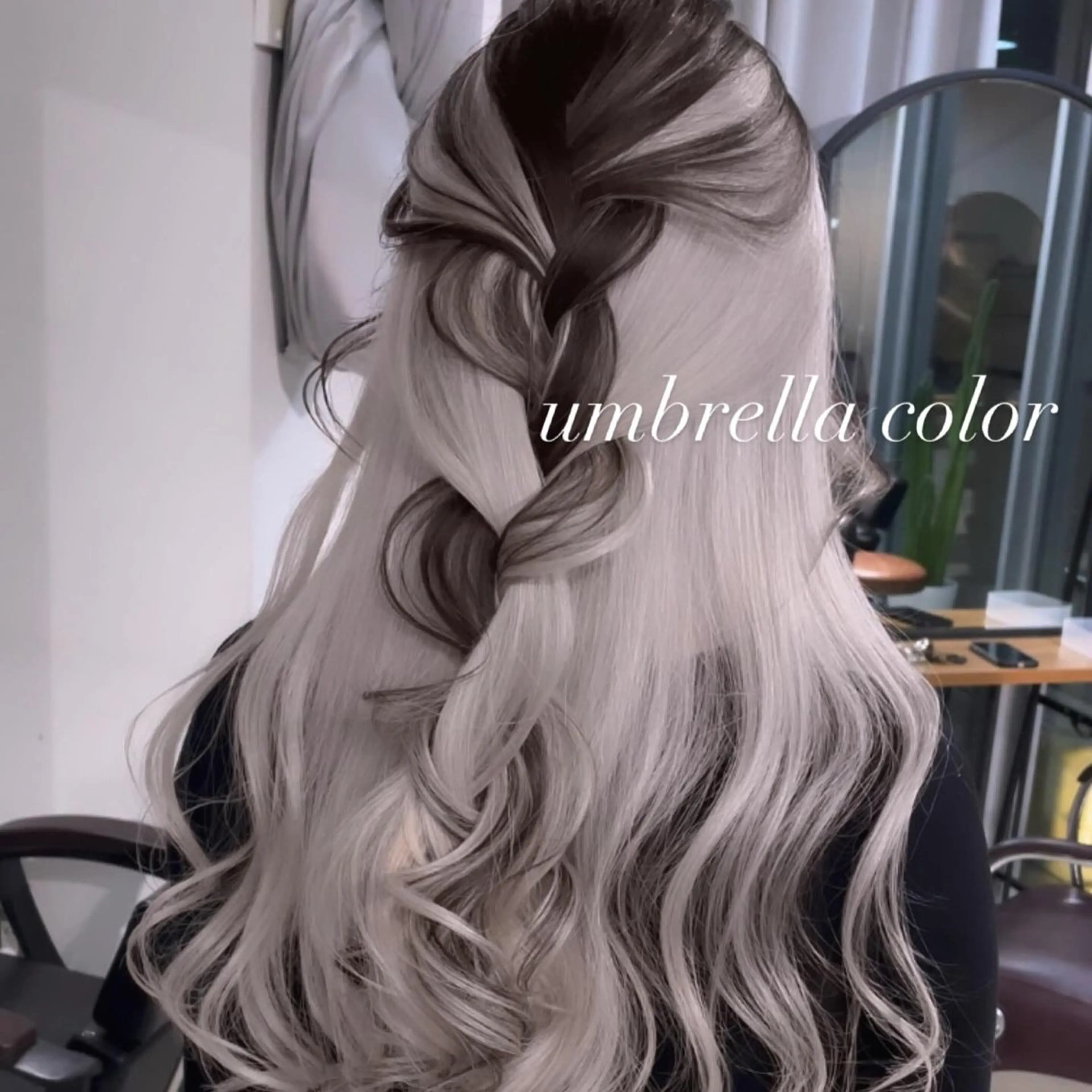 ロング カラー カット ヘアカラー トリートメント ヘアセット 💜ハイトーン💛 マジカルかいちゃんのヘアスタイル