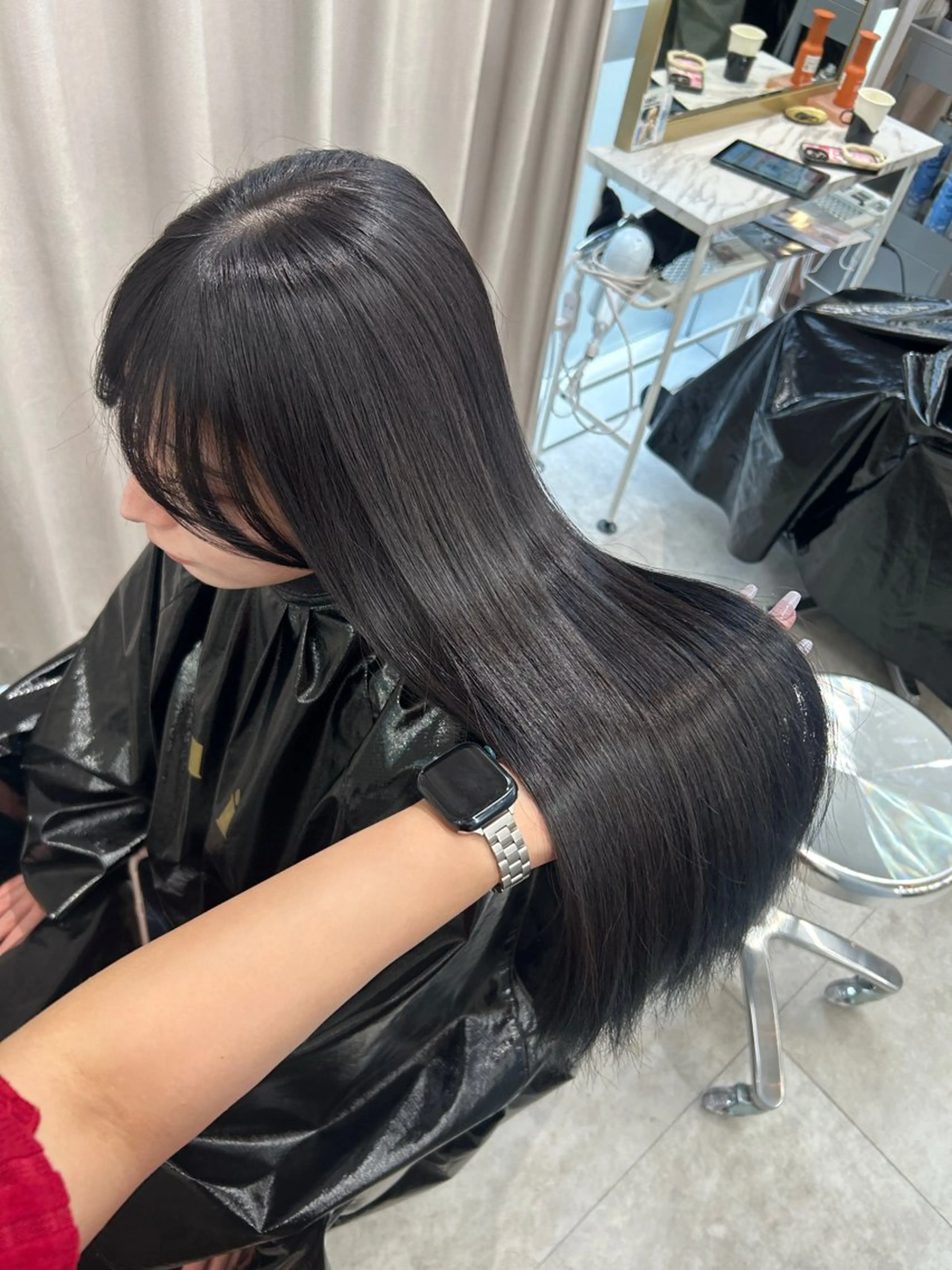 ロング カラー 透明感カラー グレージュ 💖原宿/韓国ヘア 顔周りカット/Rioのヘアスタイル