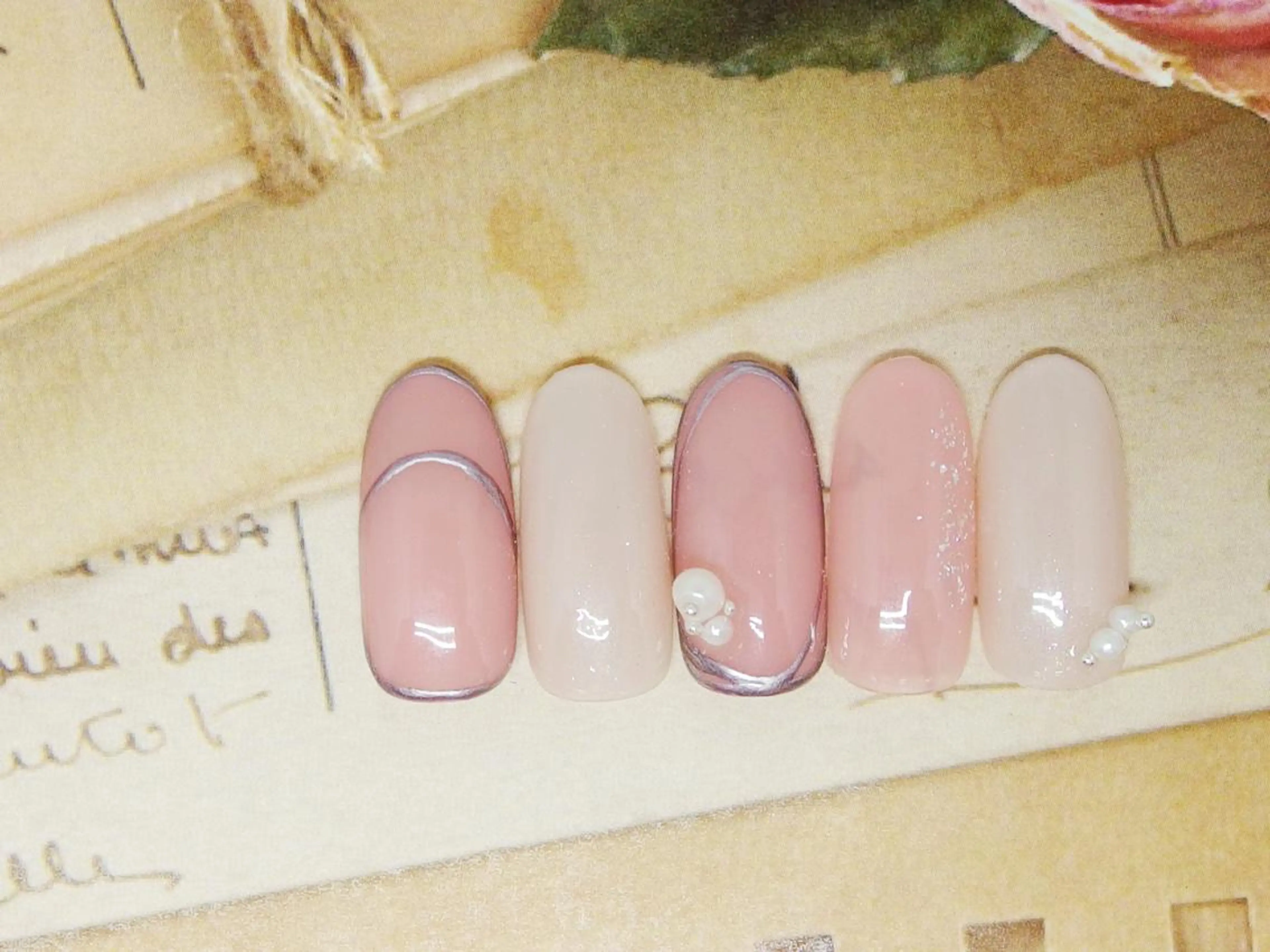 ネイル アートネイル ピンク ハンドネイル ティーエヌ 金山駅東口店のネイルデザイン