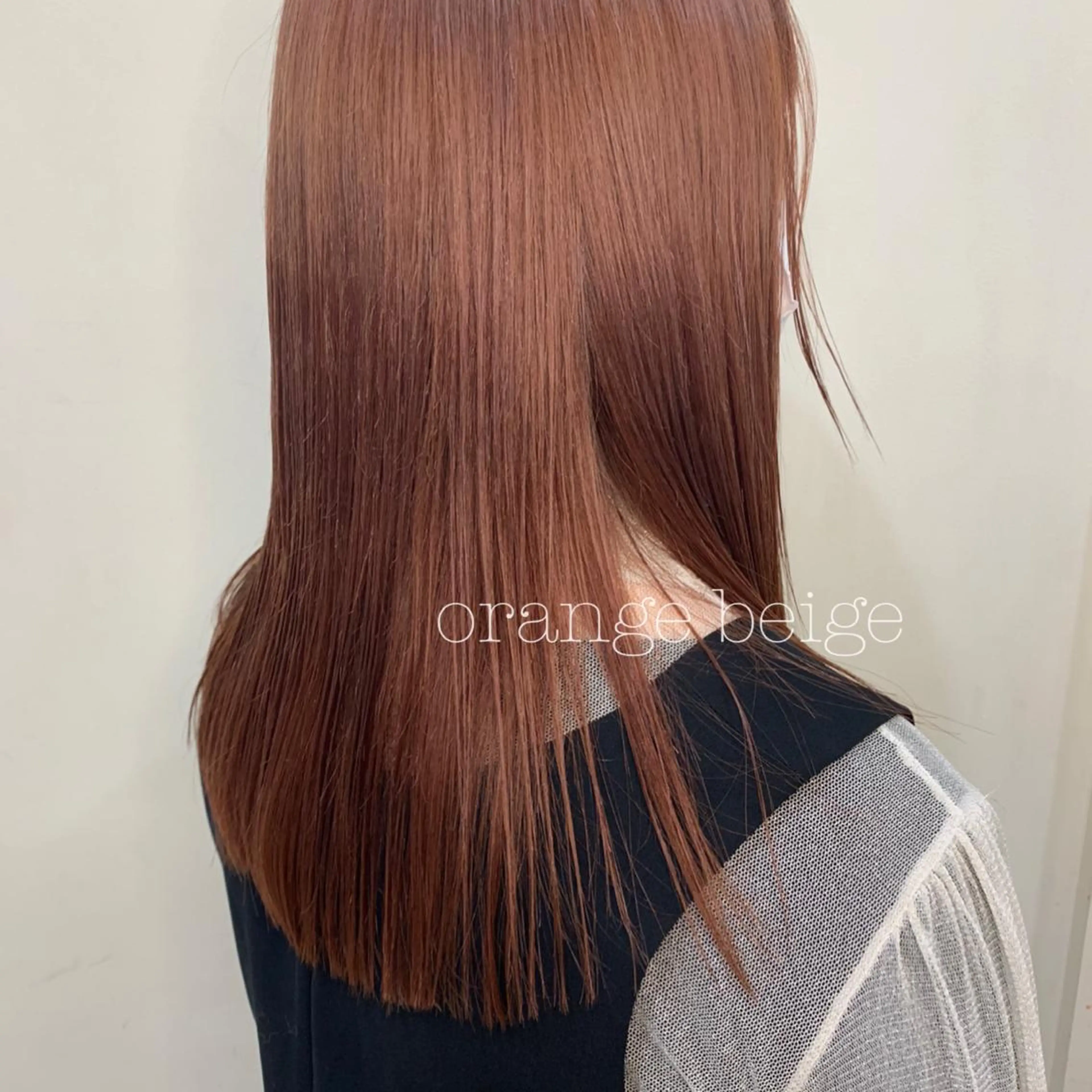 セミロング カラー カット ヘアカラー トリートメント ぱつっとボブ/ 小野あかねのその他イメージ