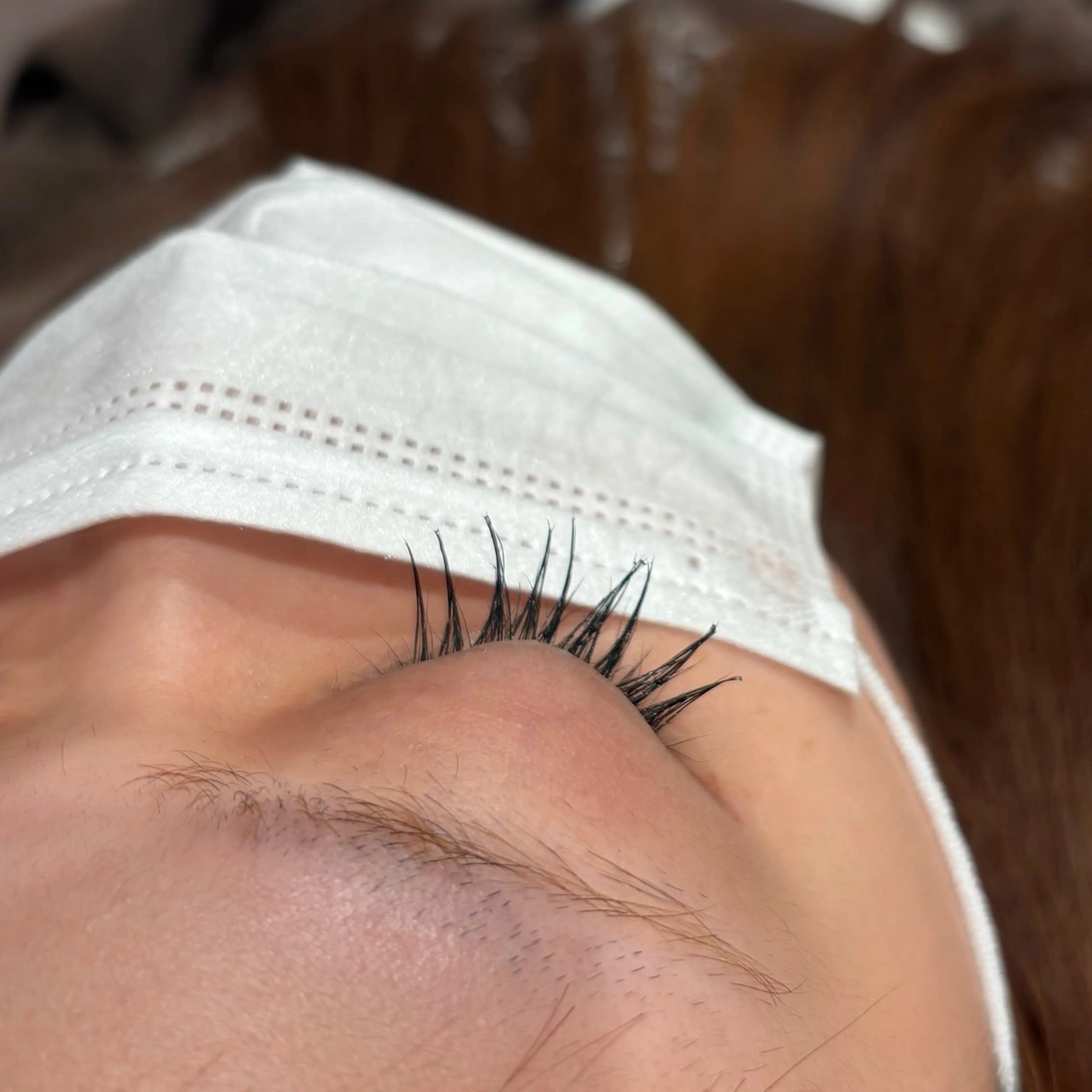 マツエク・マツパ 束感まつ毛 マツエク 透明感カラー/ マツエクりこ🤎🫧のヘアスタイル