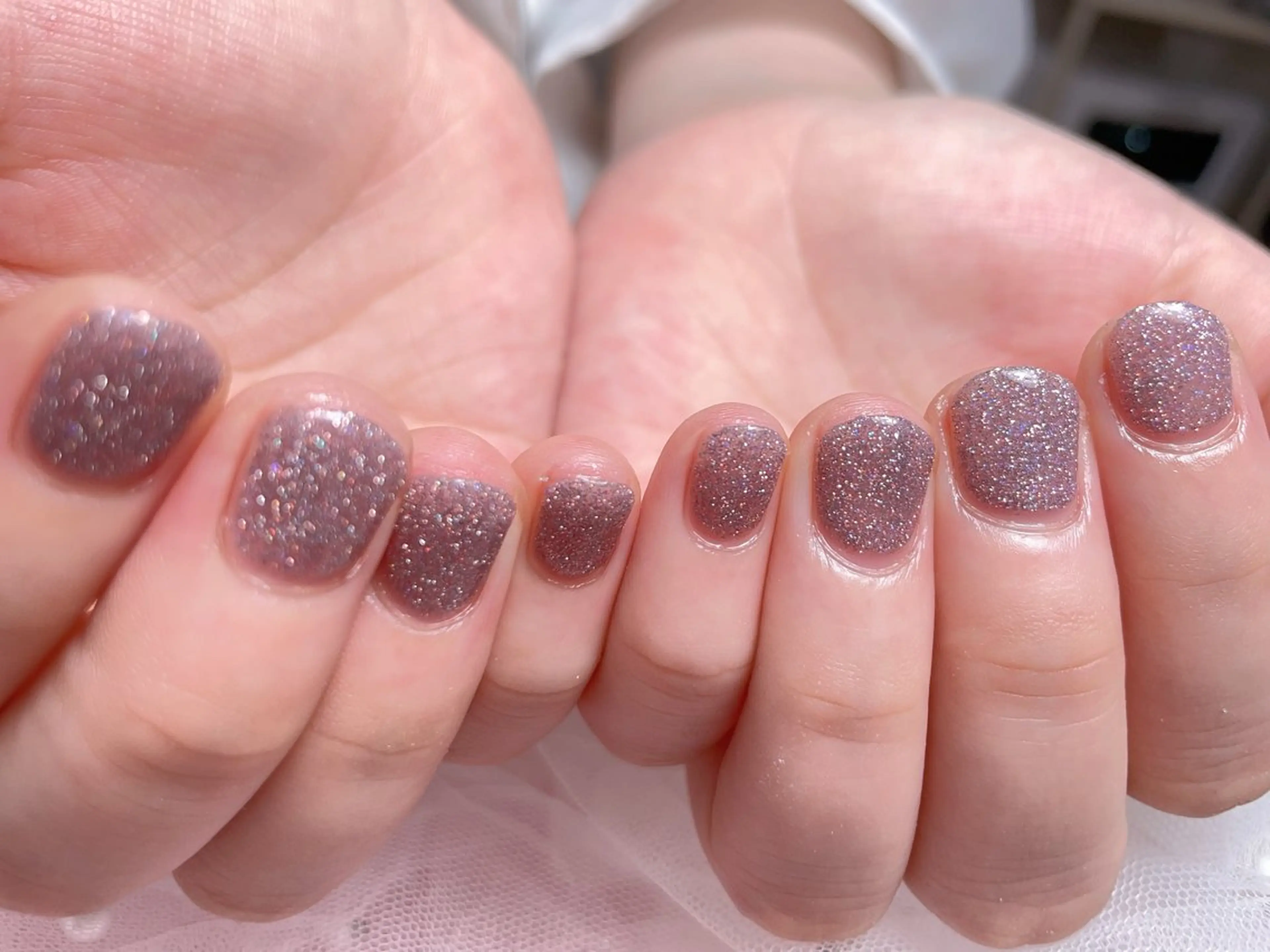 ネイル マグネットネイル ニュアンスネイル オフィスネイル ワンカラーネイル ピンク ハンドネイル Mnail _KKのネイルデザイン