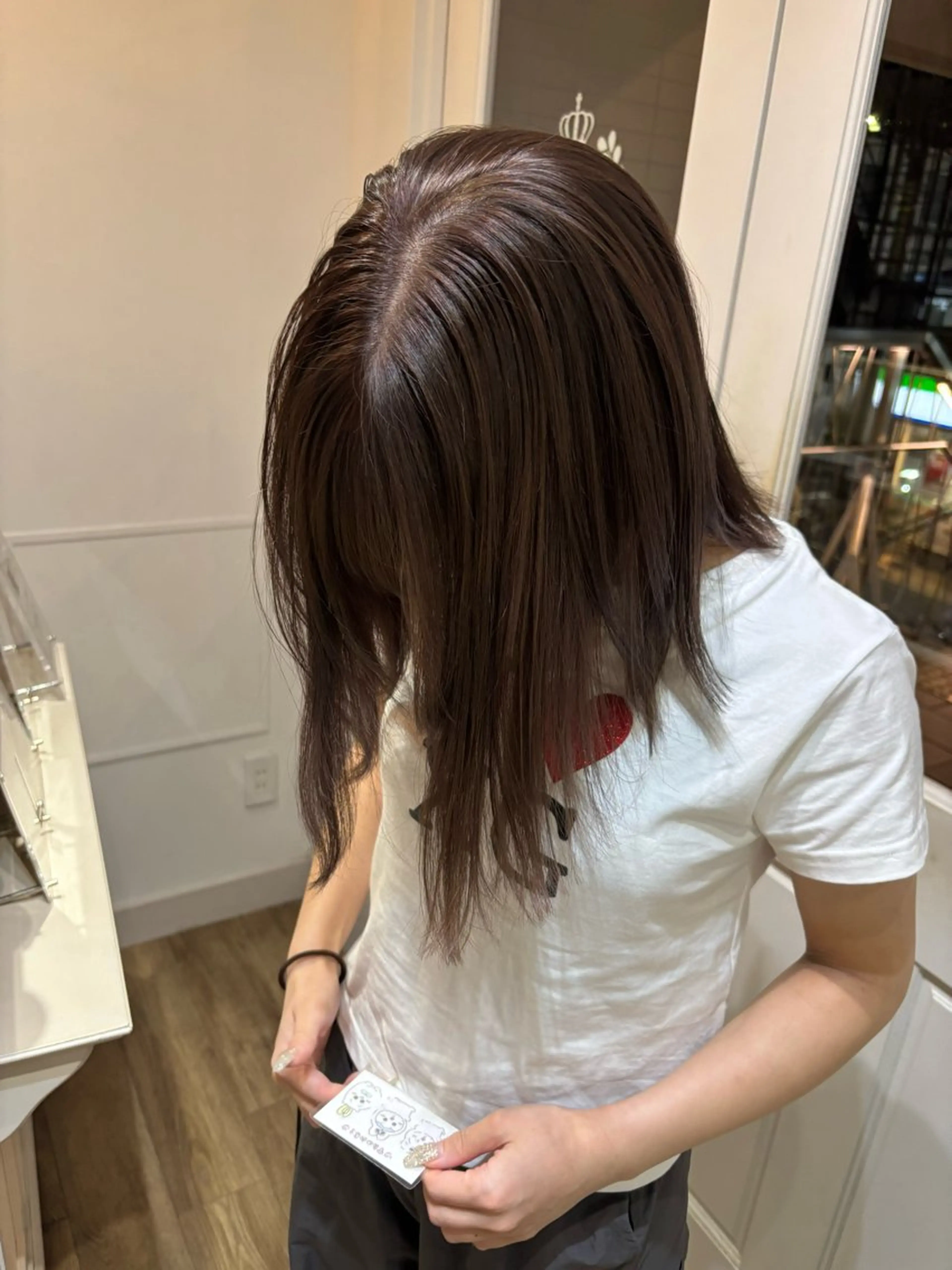 セミロング カラー Risa🐈‍⬛/ グレージュ/透明感のヘアスタイル