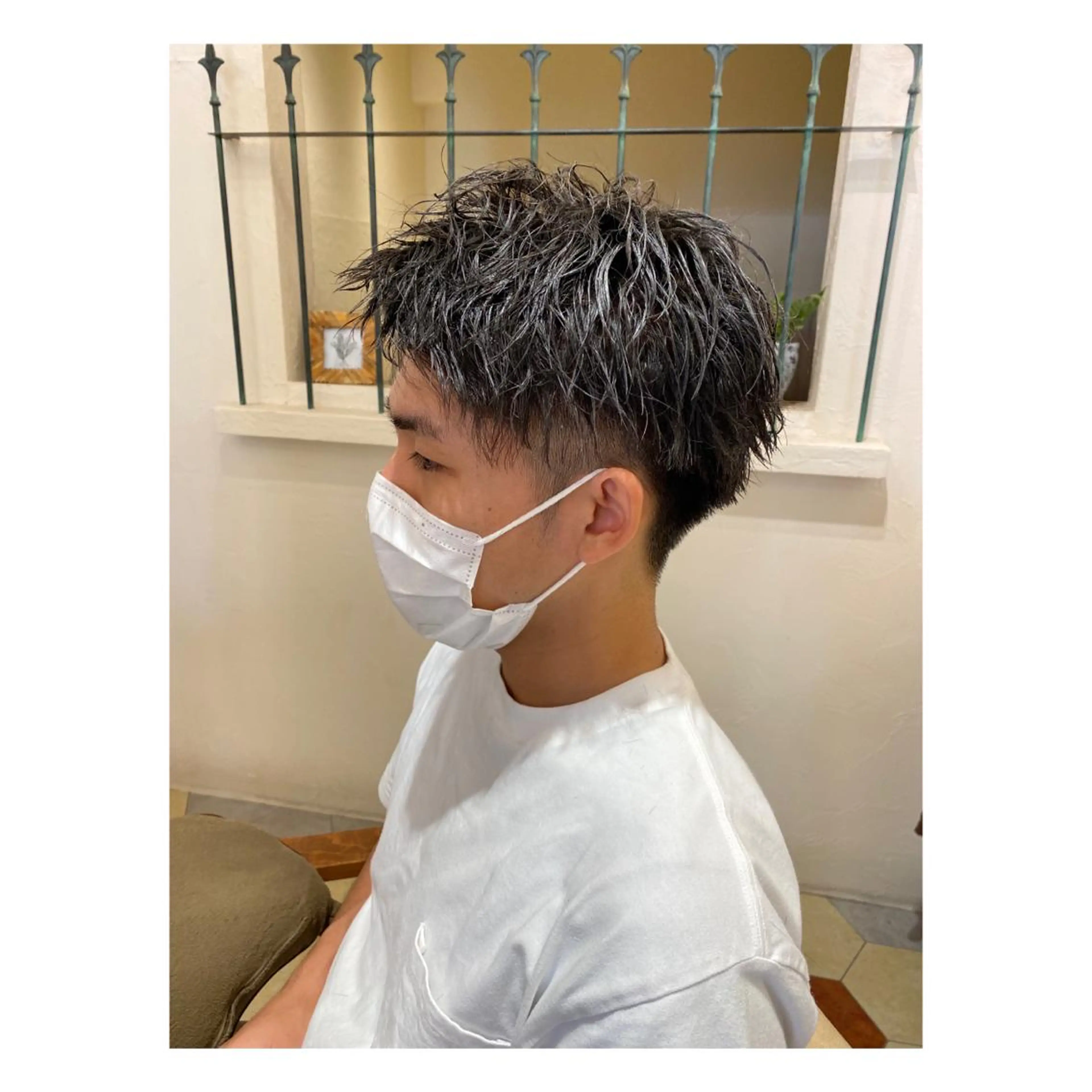 パーマ メンズ カット パーマ 菊池大一 溝の口パーマのヘアスタイル