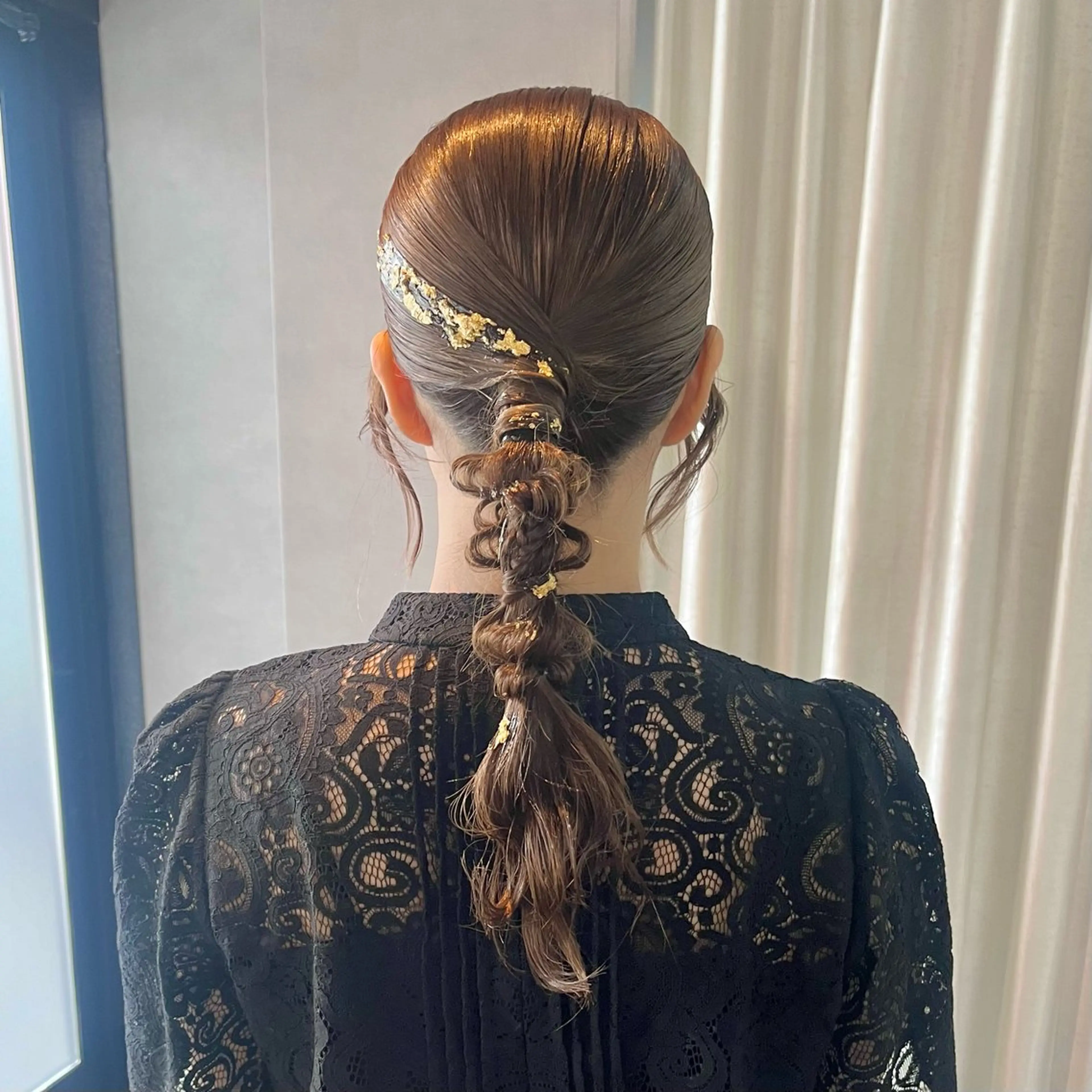 セミロング ヘアアレンジ ヘアセット 伊藤 玲衣のヘアスタイル