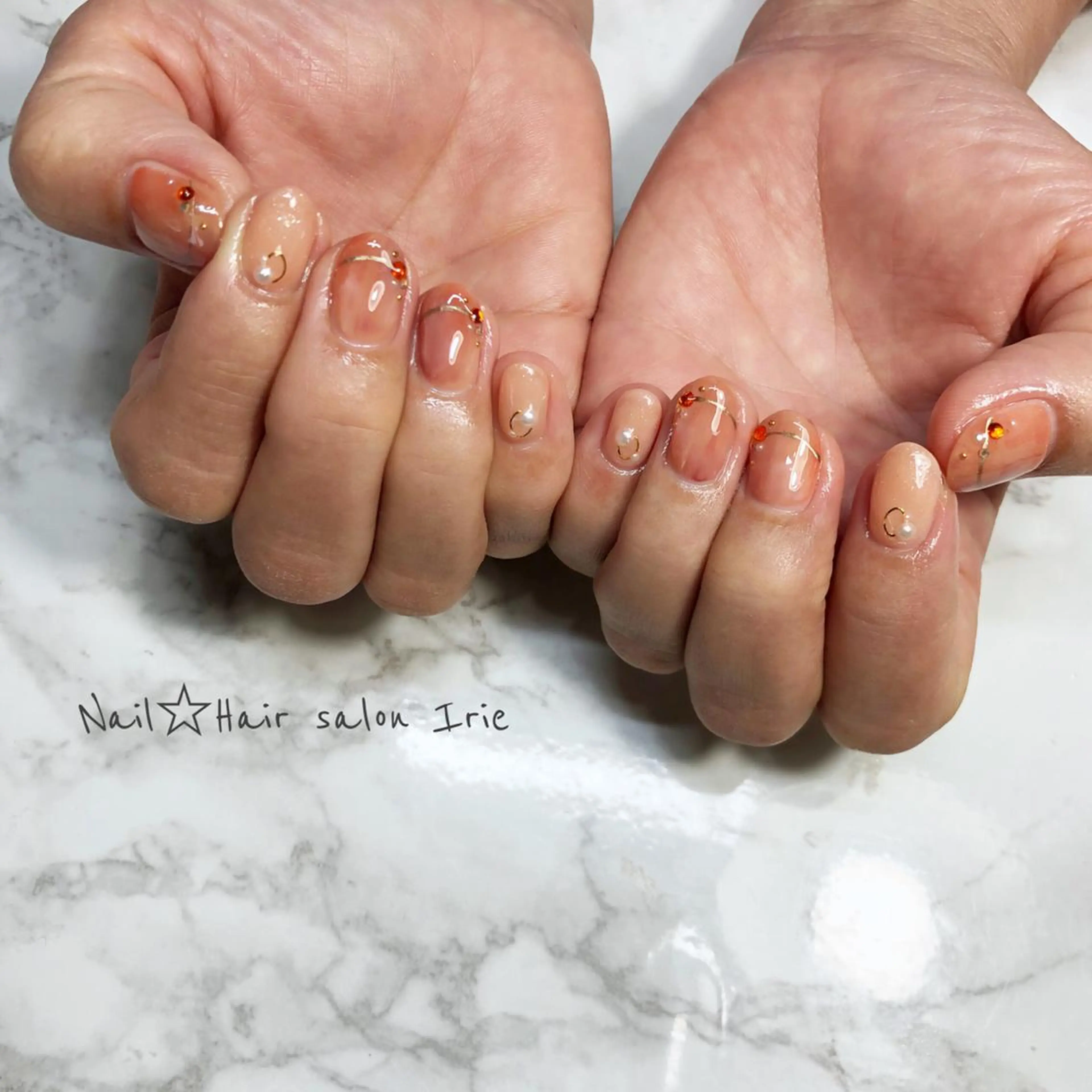 ネイル ハンドネイル Hair salon Irie所属・與儀 知佳のネイルデザイン