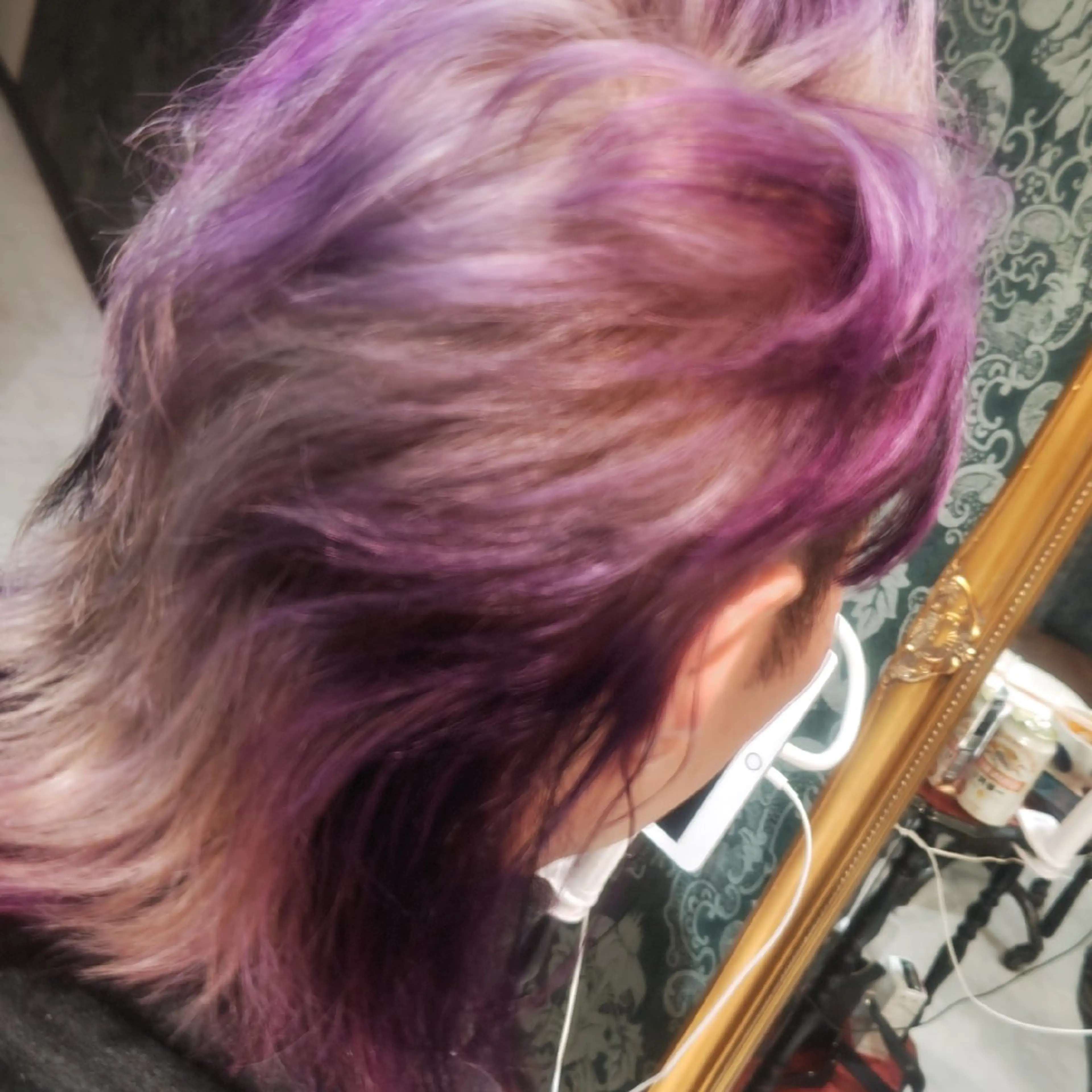 ミディアム カラー カット ヘアカラー トリートメント yas骨格修正カット ヤス派手神美容師のヘアスタイル