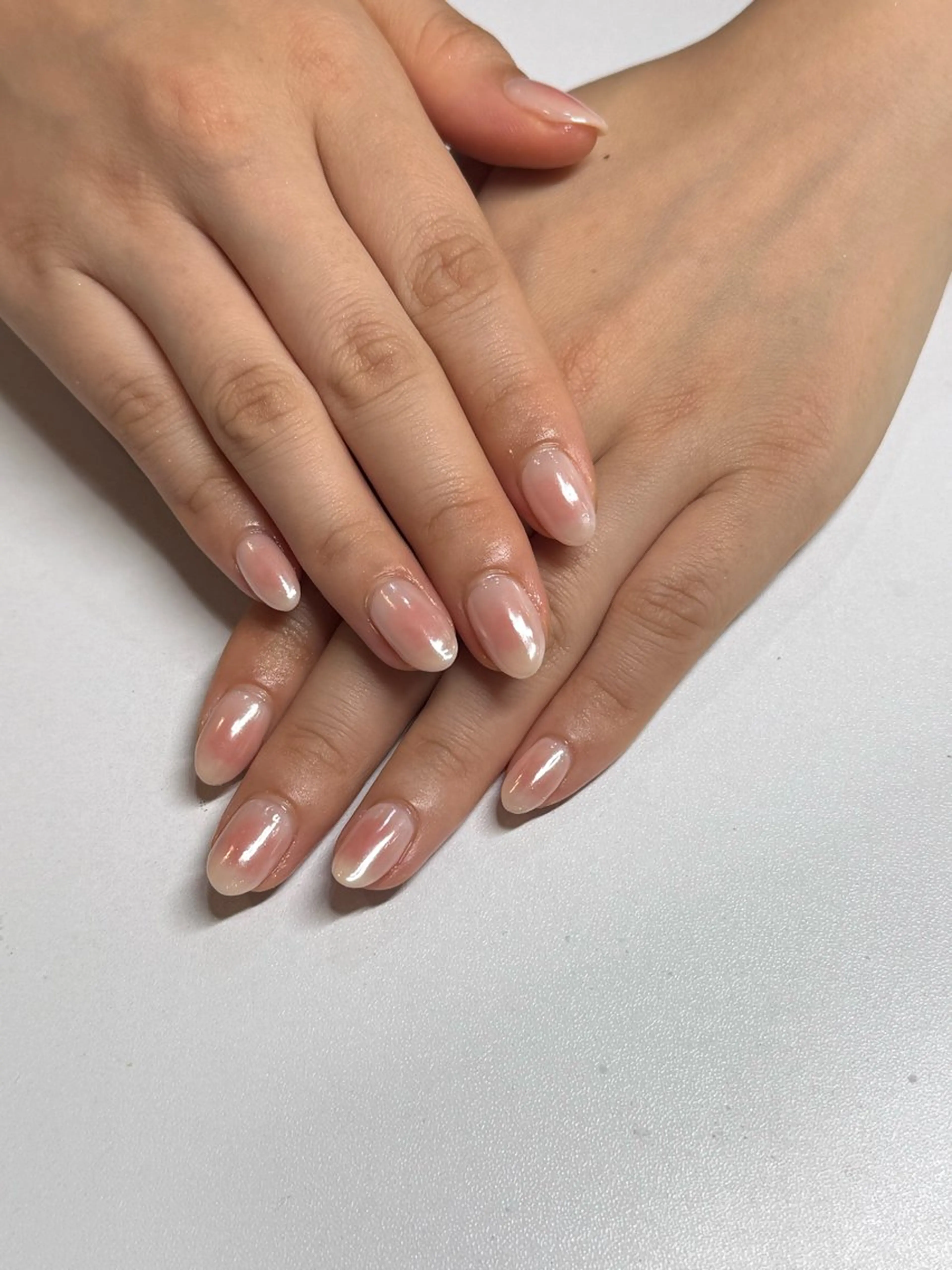 ネイル チークネイル ミラーネイル Blue Reef 四谷三丁目所属・たかの はづきのネイルデザイン