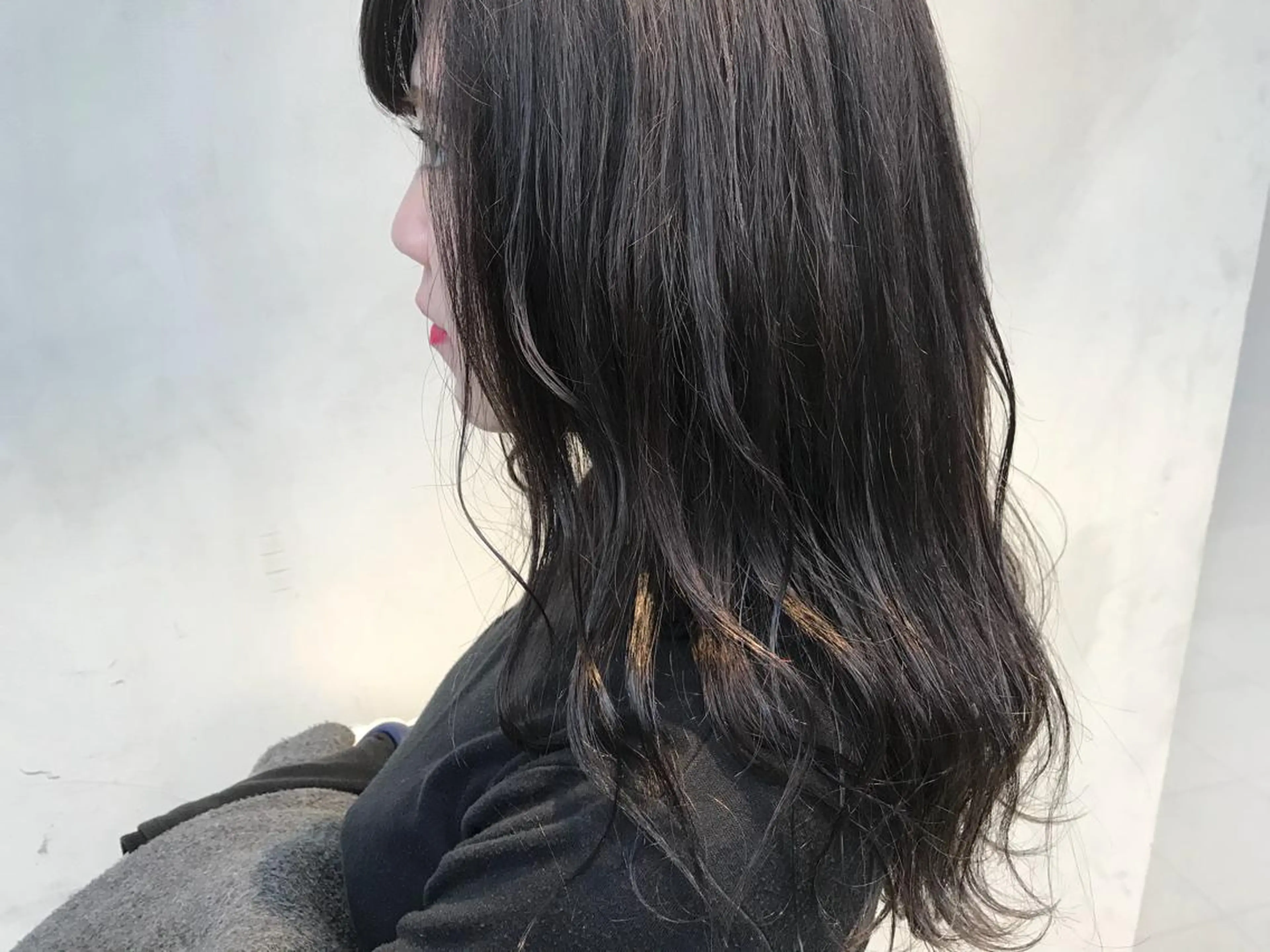 ミディアム カラー ハイライトカラー ハイライト 艶髪育成サロン 京橋　shinのヘアスタイル