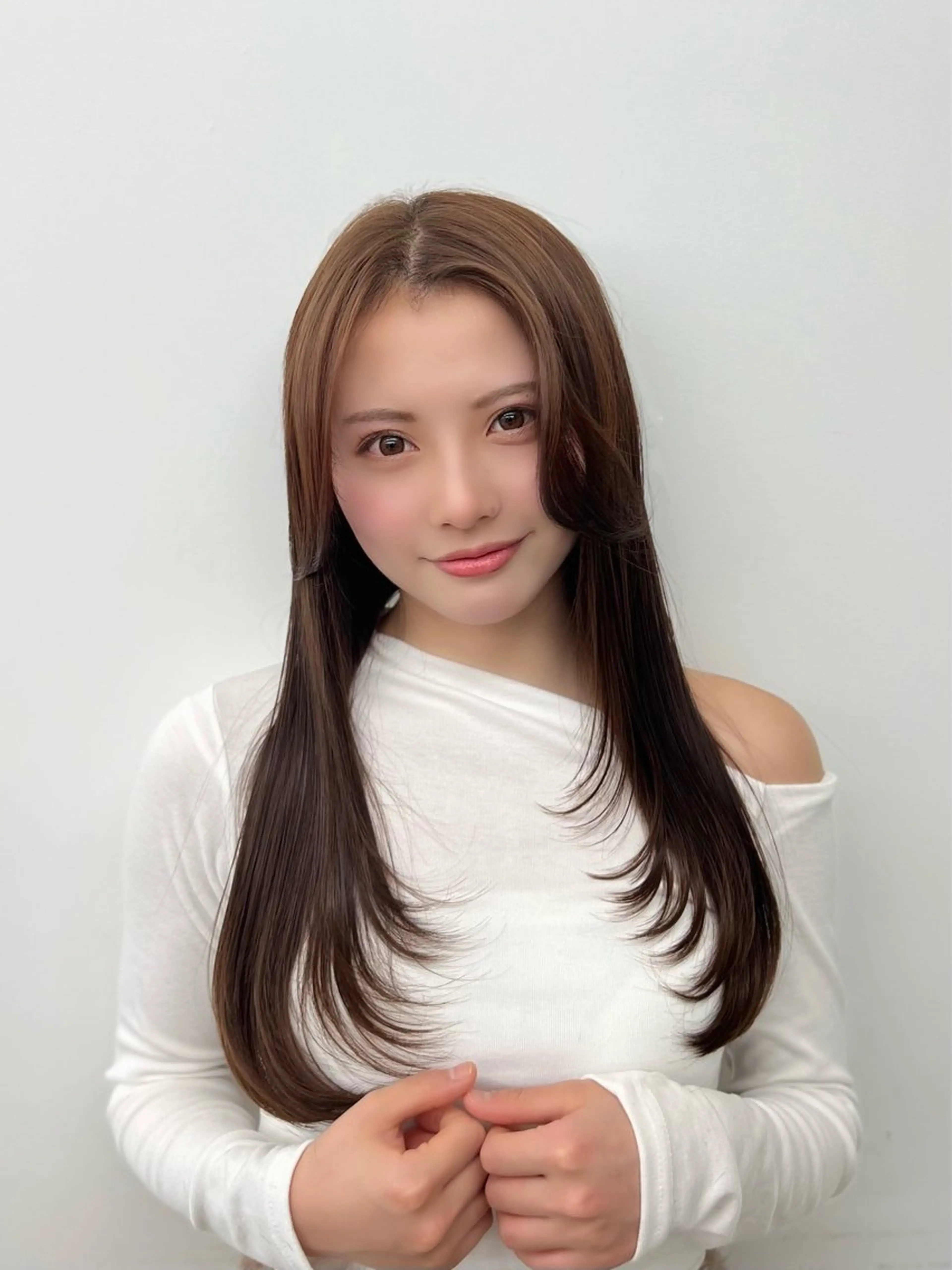 ロング カラー くびれヘア レイヤーカット カット ヘアカラー レイヤー/髪質改善 DAISUKEのヘアスタイル