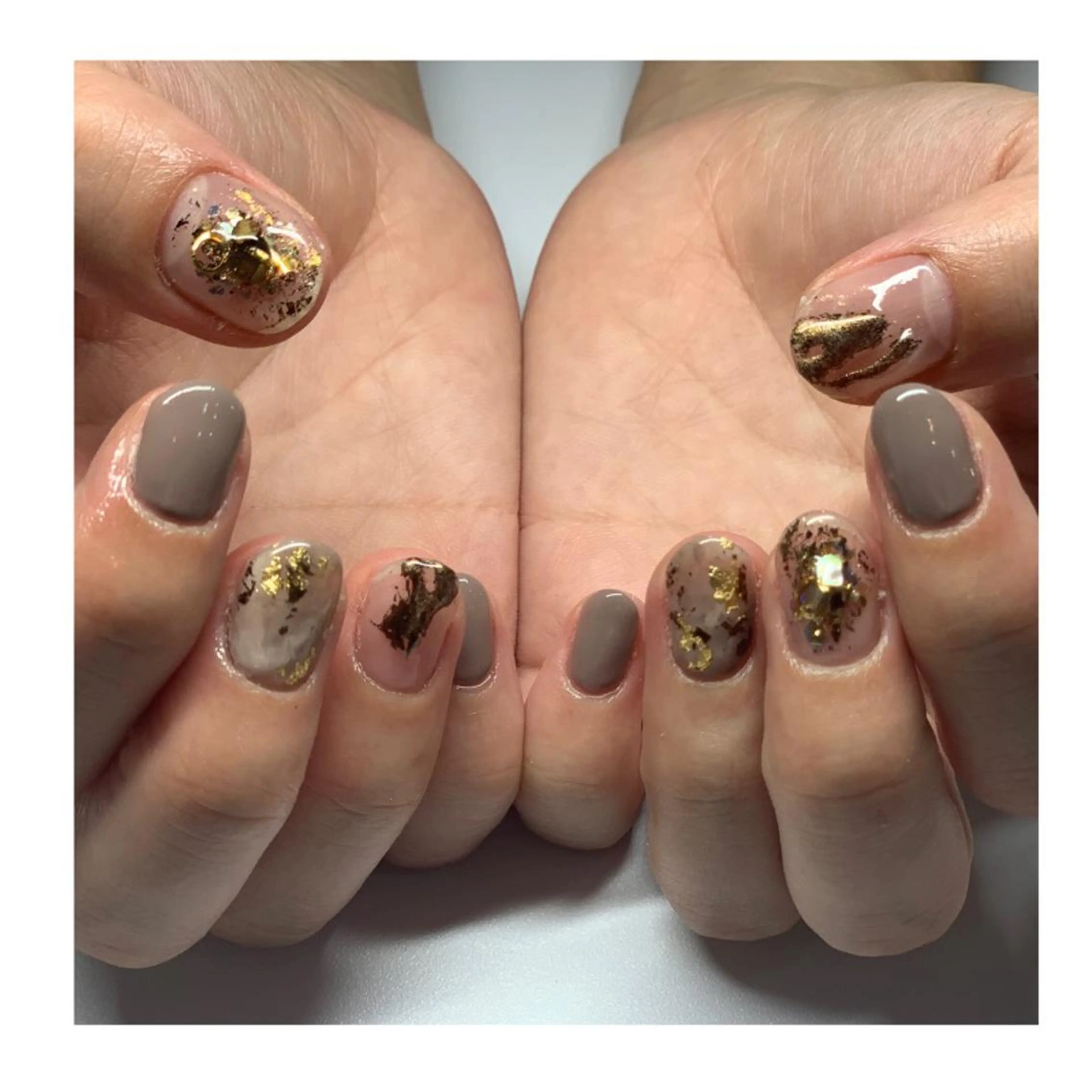 ネイル ニュアンスネイル ハンドネイル LaLa Peach 福岡のマツエク・マツパデザイン