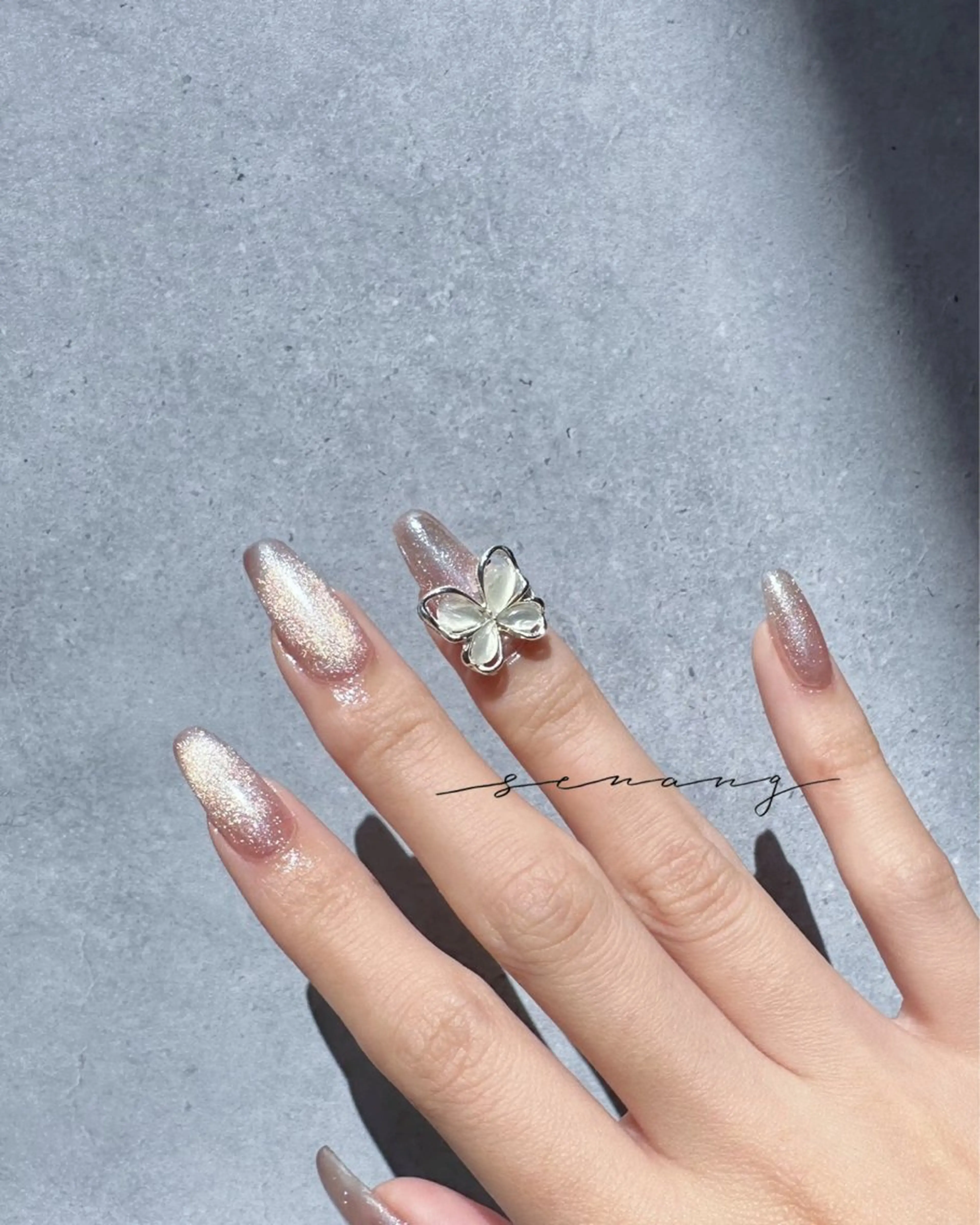 ネイル マグネットネイル ミラーネイル ハンドネイル senang所属・senang nailのネイルデザイン