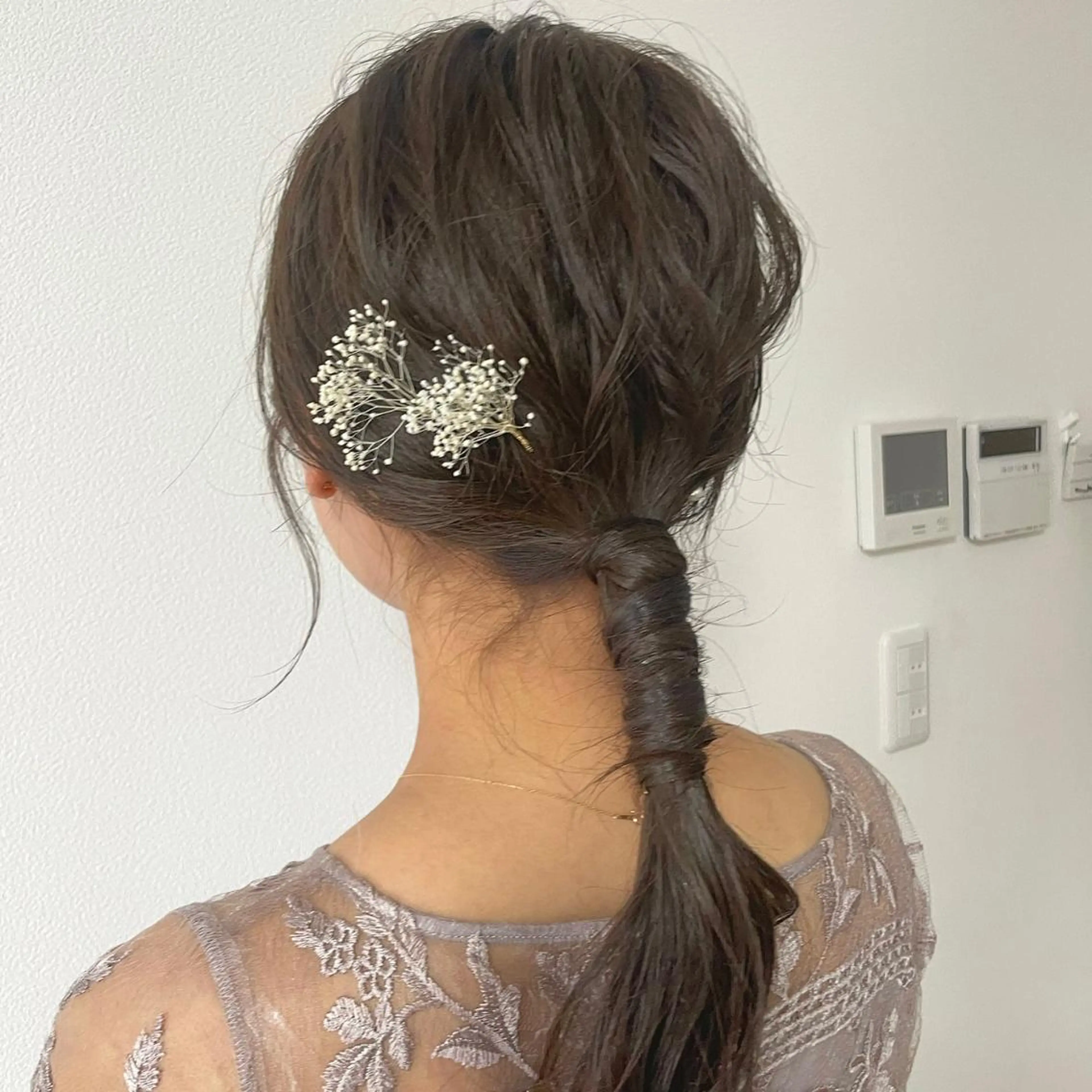 セミロング カラー ヘアアレンジ 🇰🇷韓国ｽﾀｲﾙ ﾚｲﾔｰ/ayanaのヘアスタイル