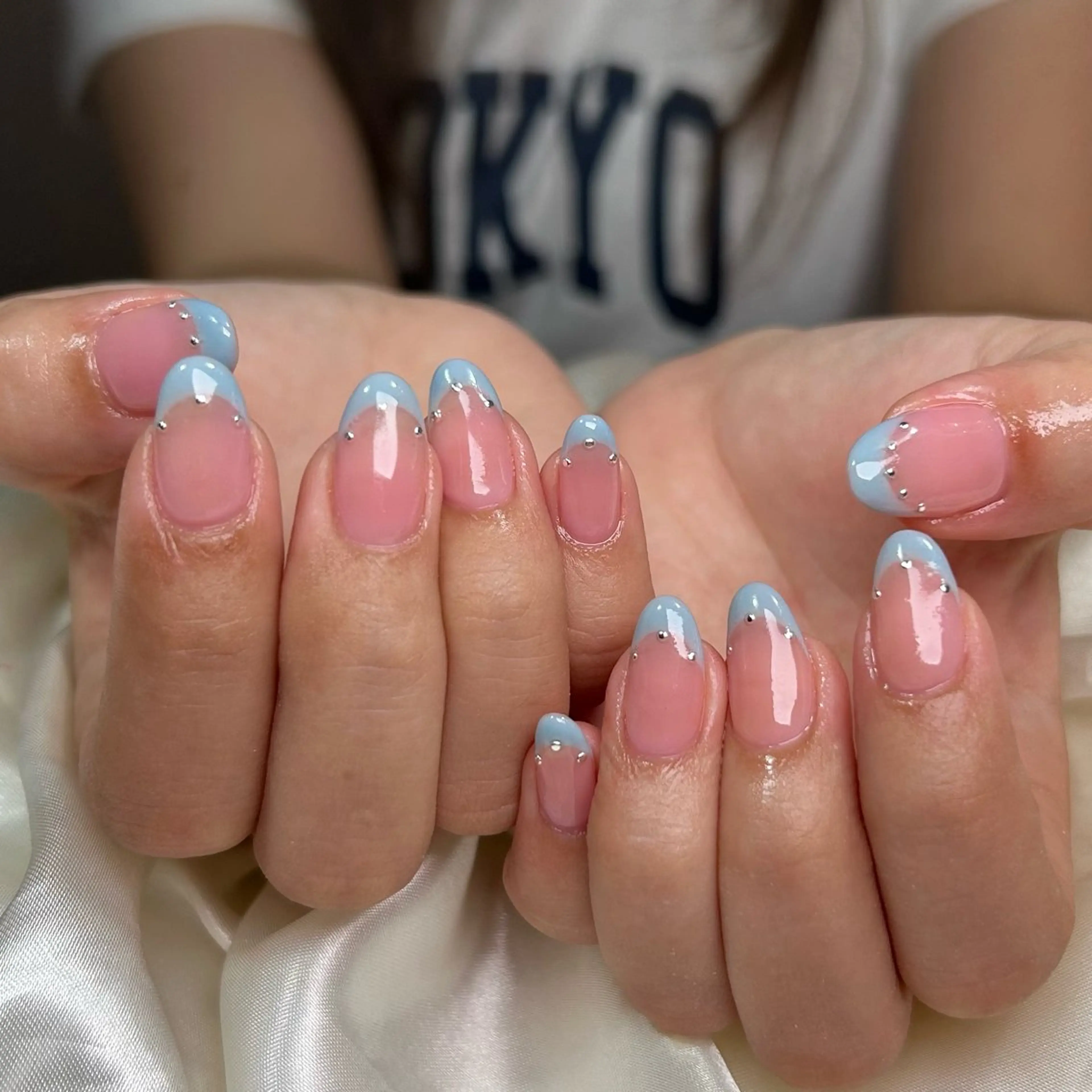 ネイル フレンチネイル shine'an fuka🌿🫧のネイルデザイン