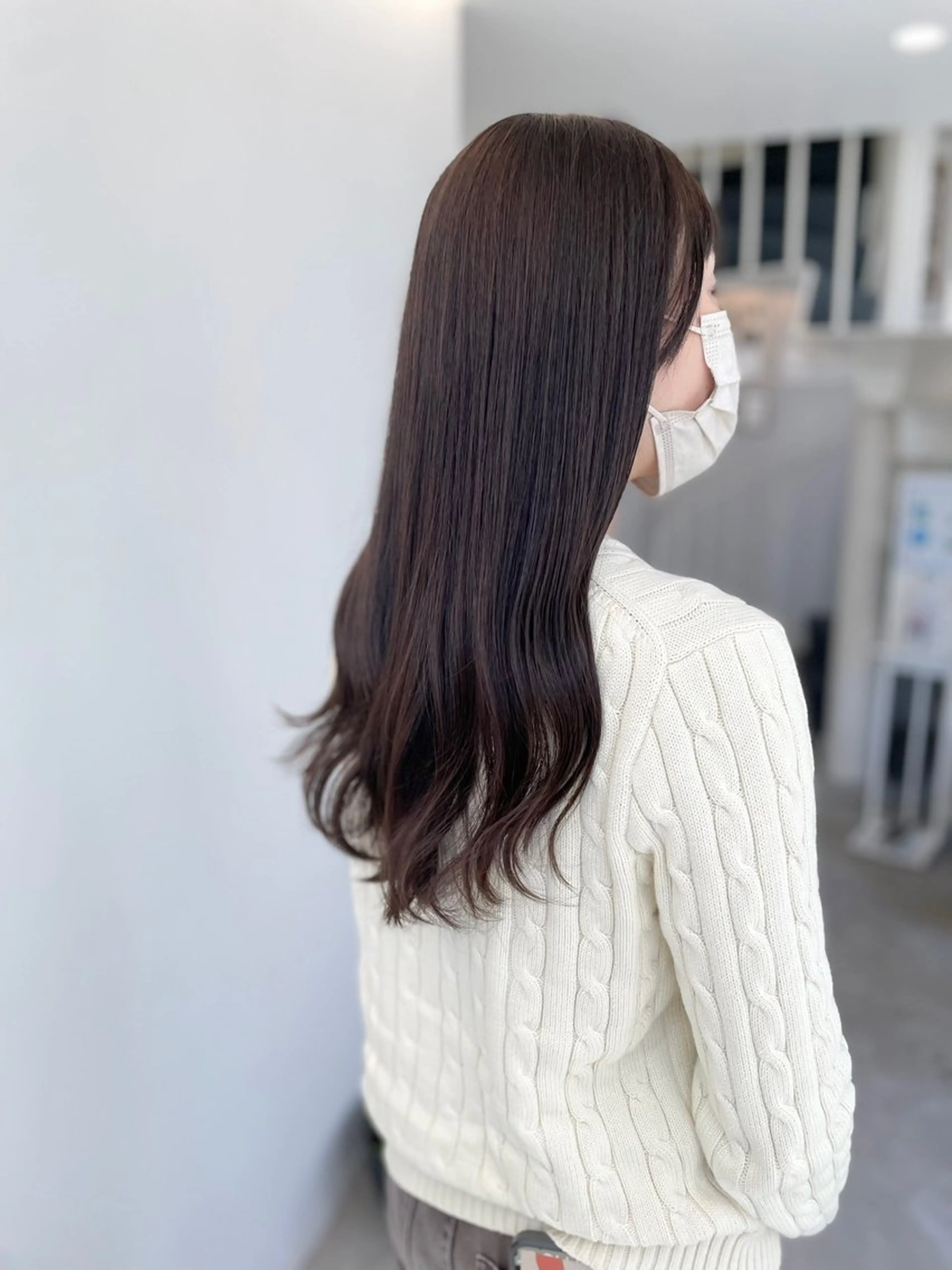 ロング Click所属・クニモトハルナ ボブ/柔らかカラーのヘアスタイル