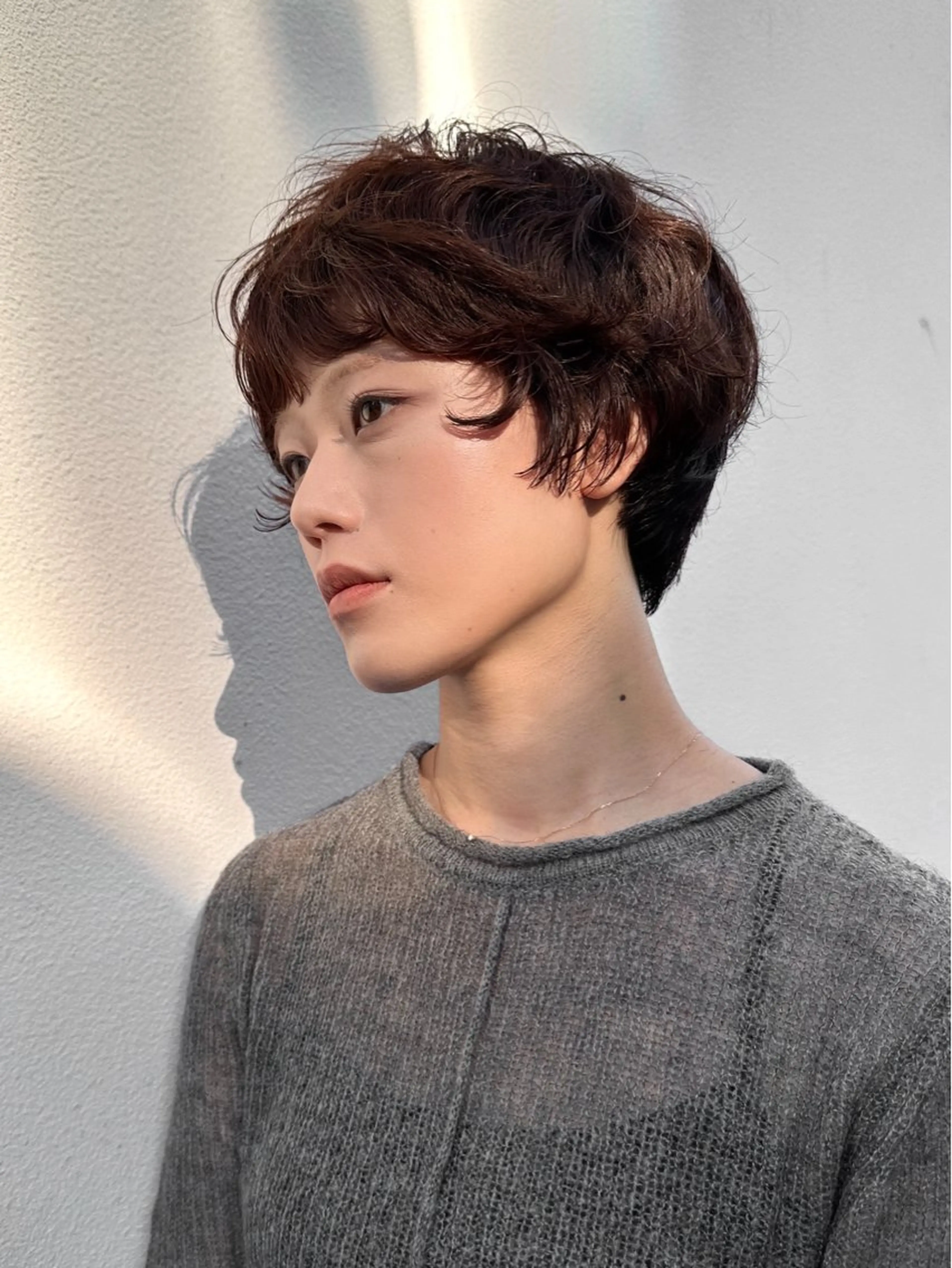 ショート カット パーマ トリートメント 前野 日奈のヘアスタイル