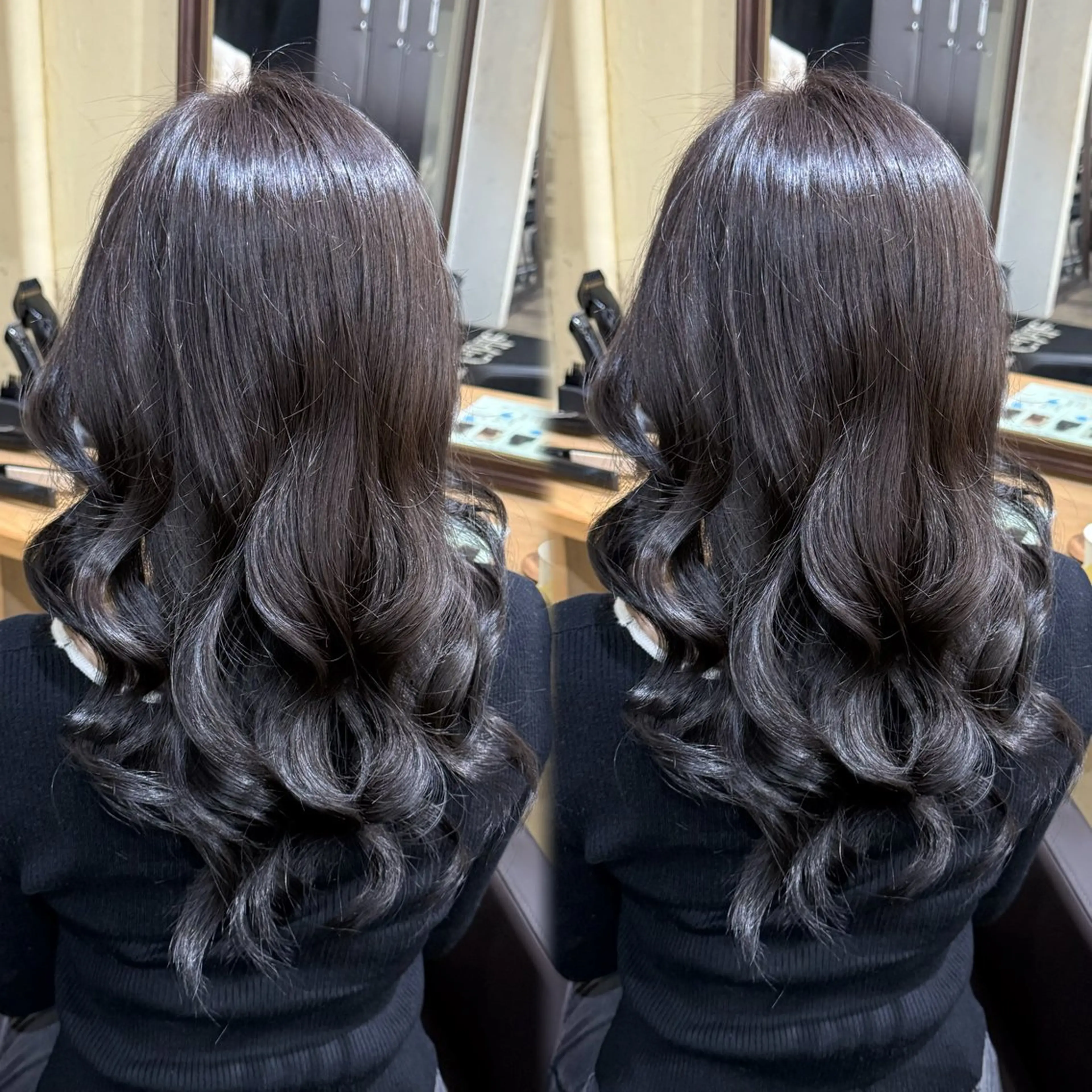 セミロング カラー ヘアカラー トリートメント Giblle.所属・⠀ 流菜のヘアスタイル