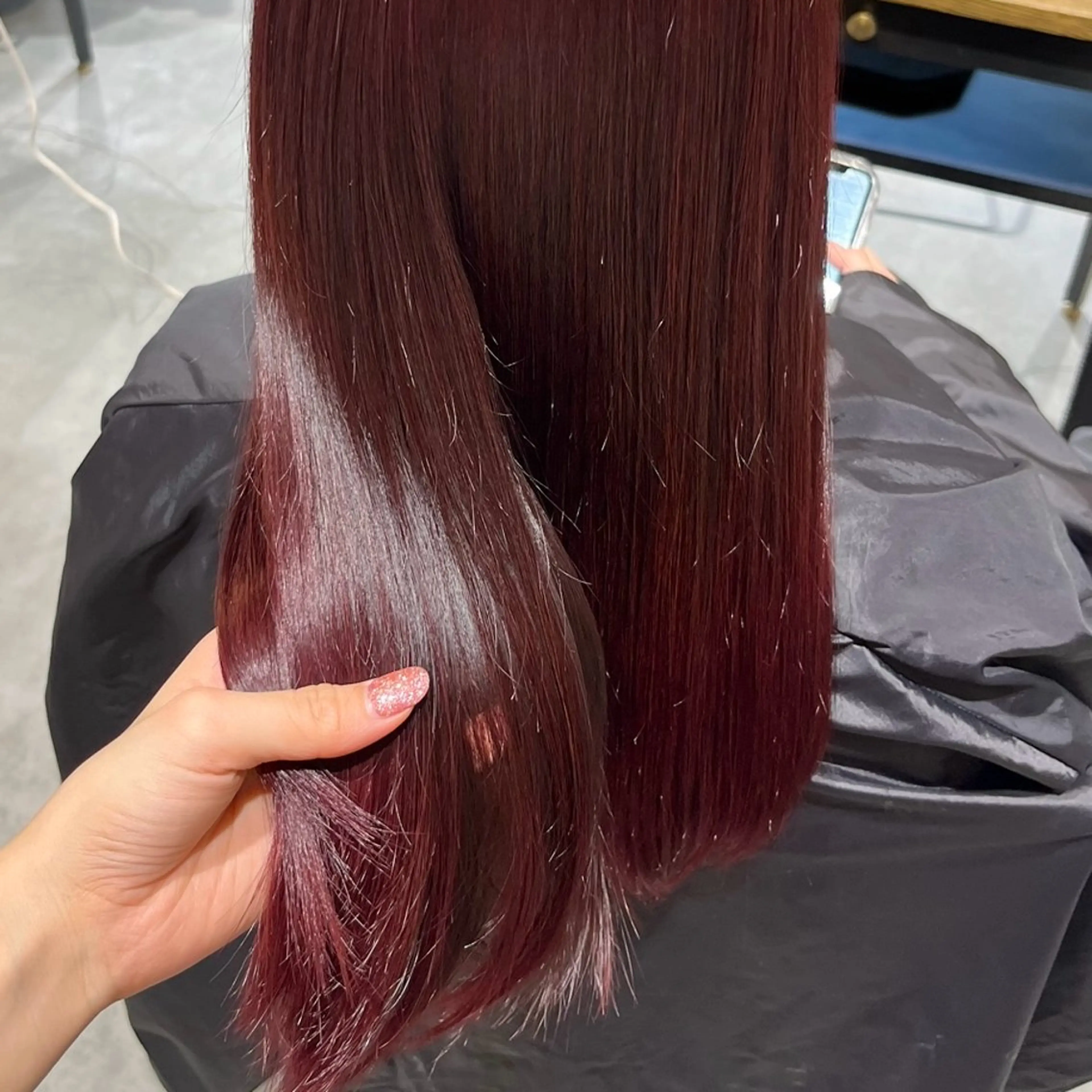 カラー 𝒎𝒐𝒆🩰 名駅/ヘアメ/暖色♡のヘアスタイル