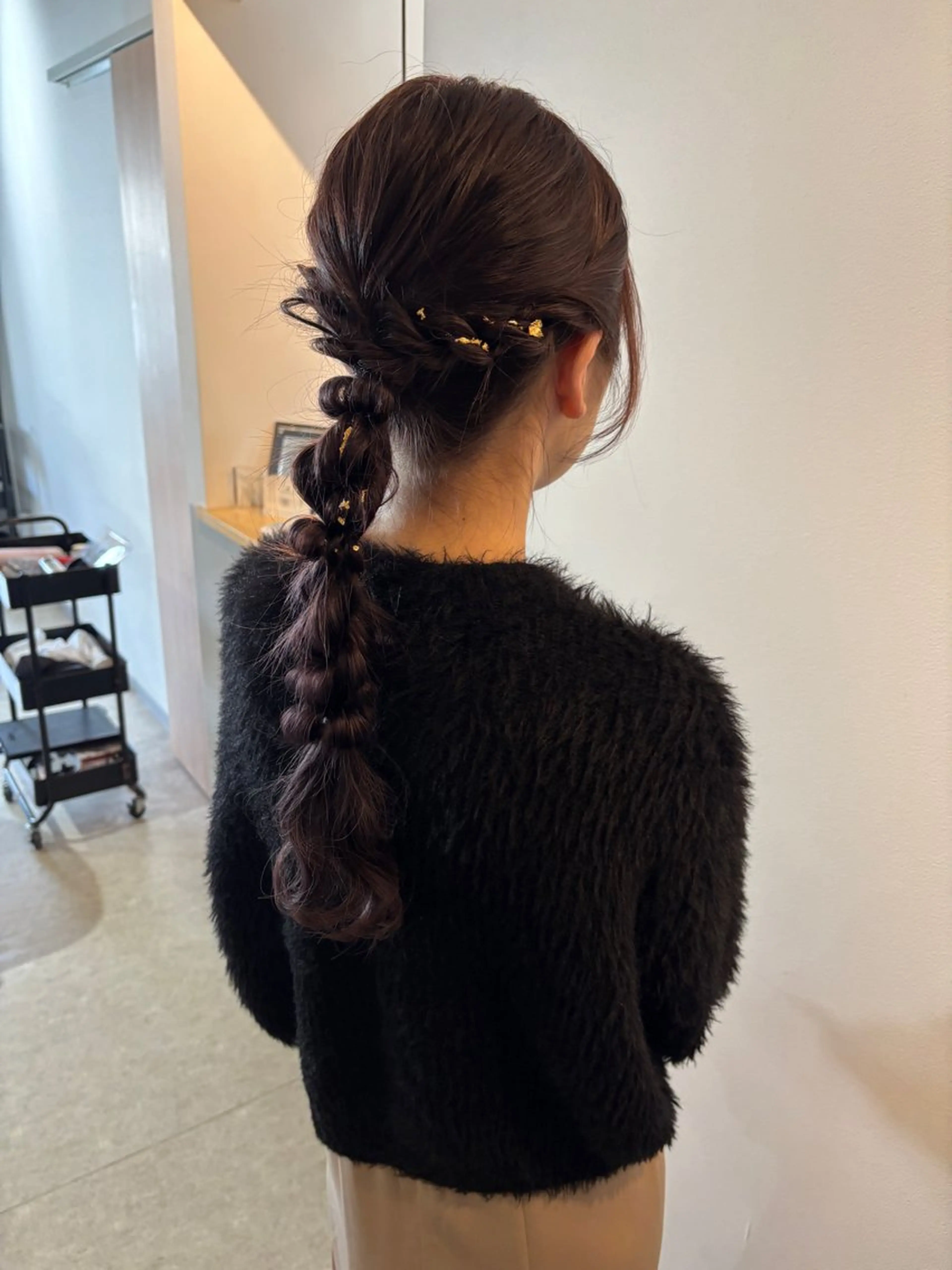 ヘアアレンジ ブリーチカラー🤍 髪質改善🌟のヘアスタイル