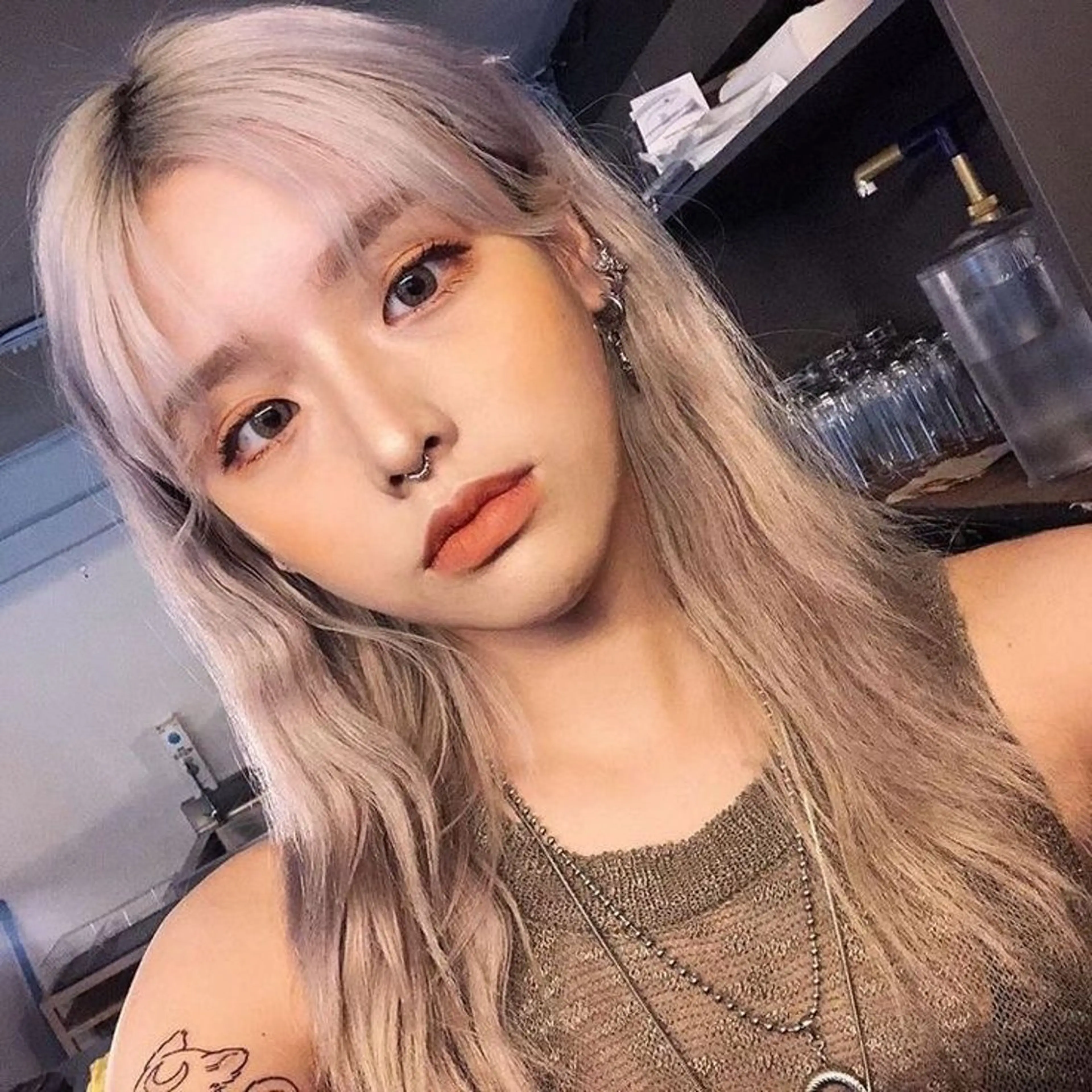 ロング カラー カット ヘアカラー トリートメント ワンホンヘア ケラチン/Kaitoのヘアスタイル