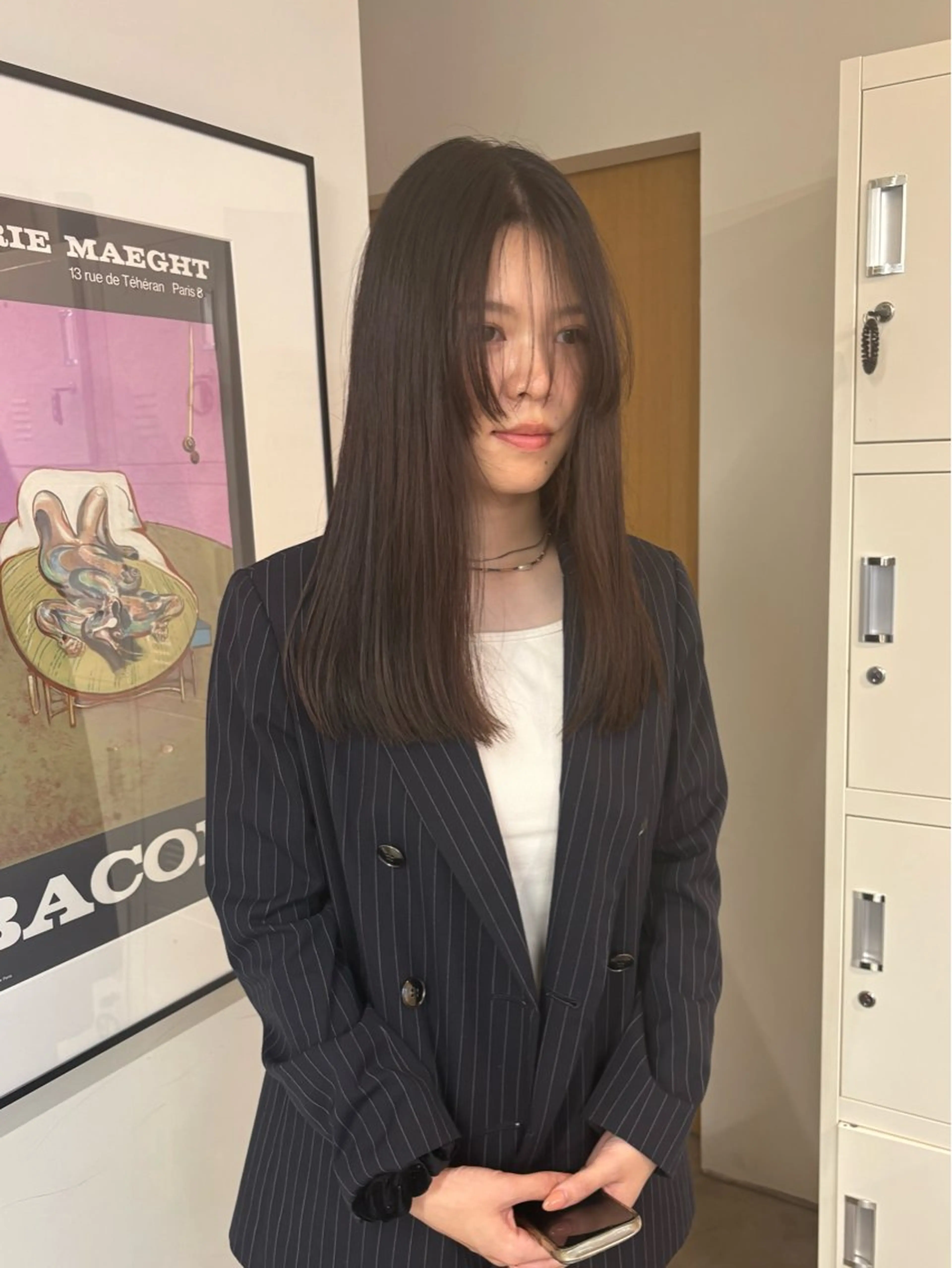 セミロング ボブ 顔まわりレイヤー 髪質改善 レイヤーカット トリートメント カット MARI ｟津田沼駅｠のヘアスタイル