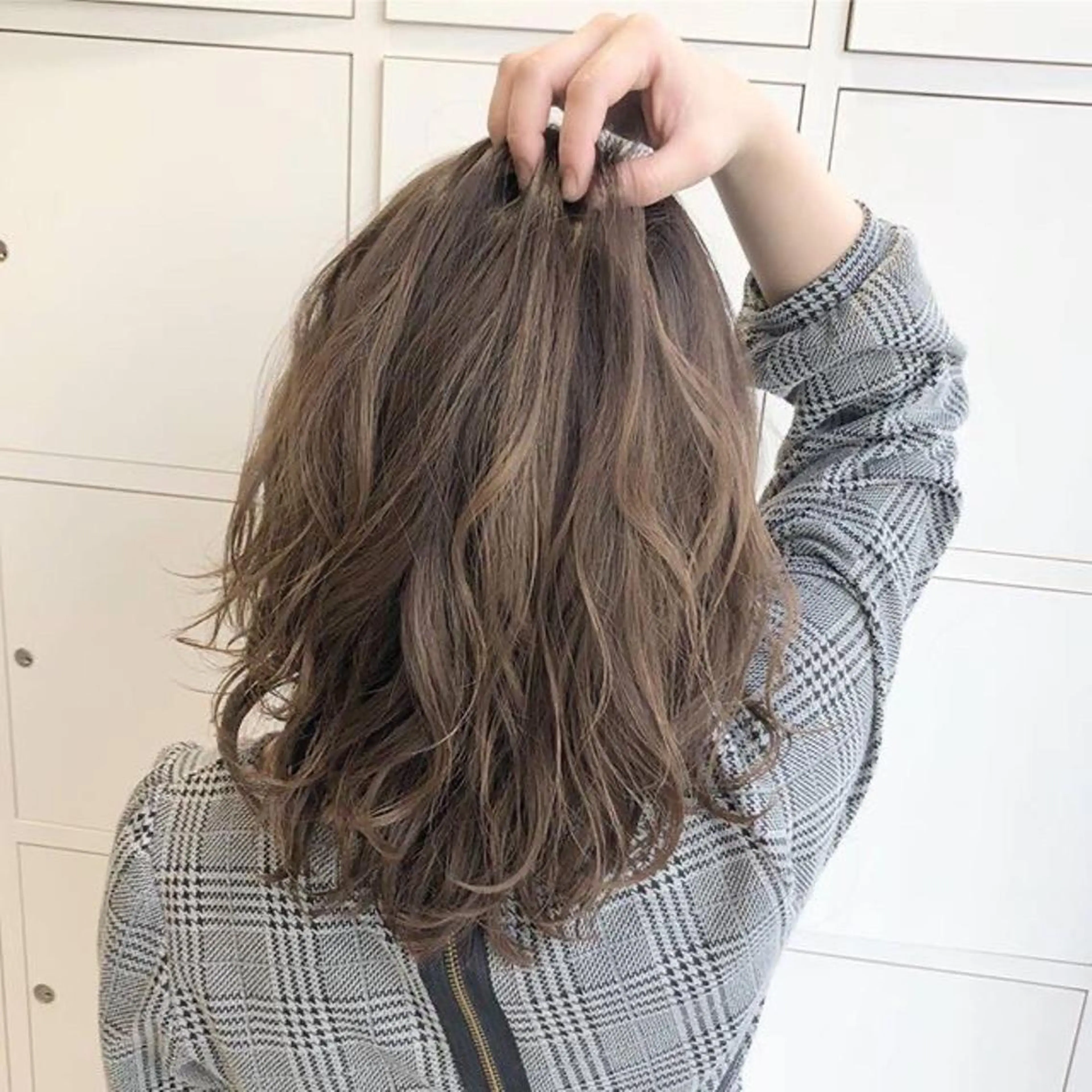 ミディアム 🦋ミルクティーベー ジュ🦋mayukiのヘアスタイル