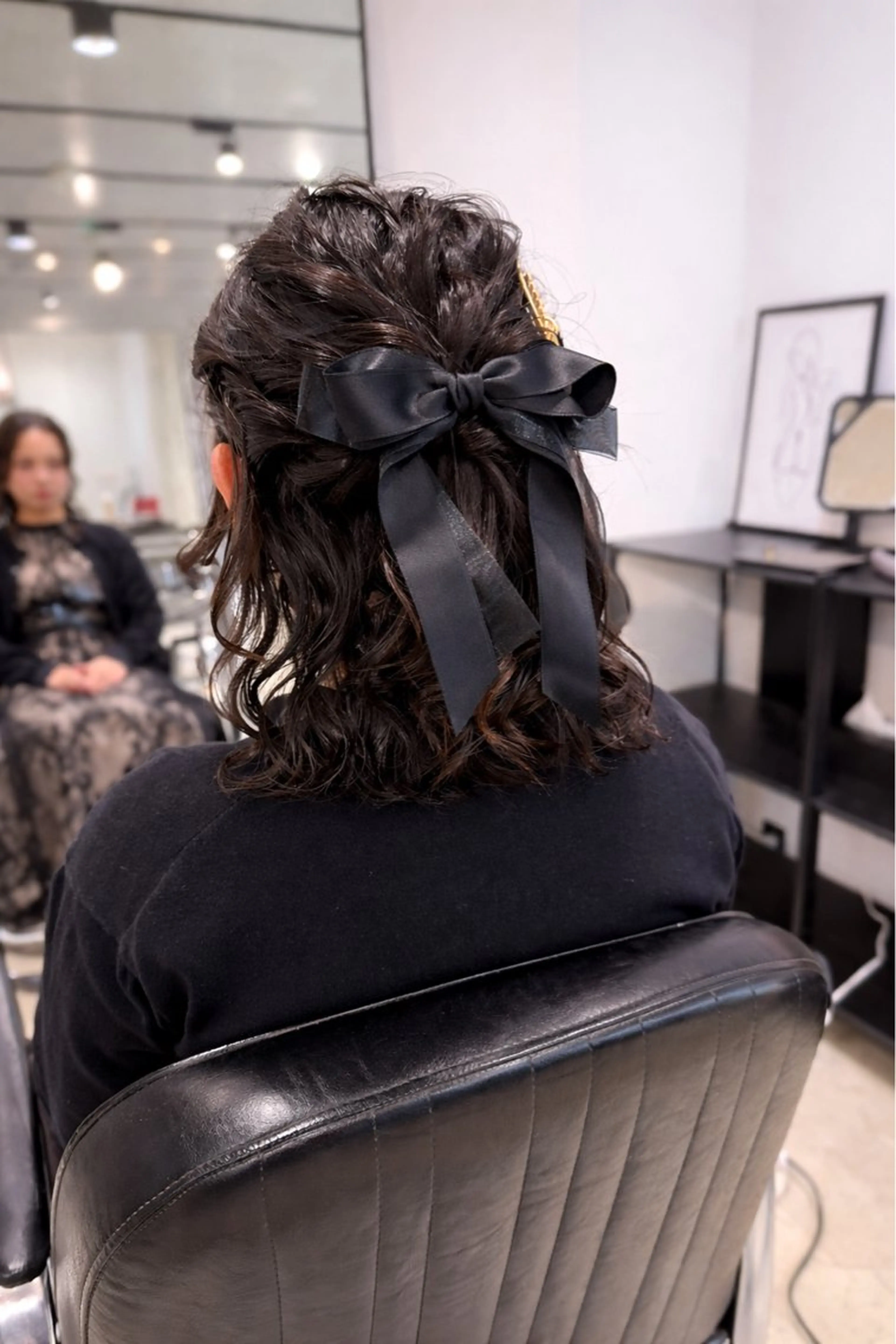 ミディアム カラー パーマ ヘアセット 透明感/オリーブ/ グレージュ/YUKAのヘアスタイル