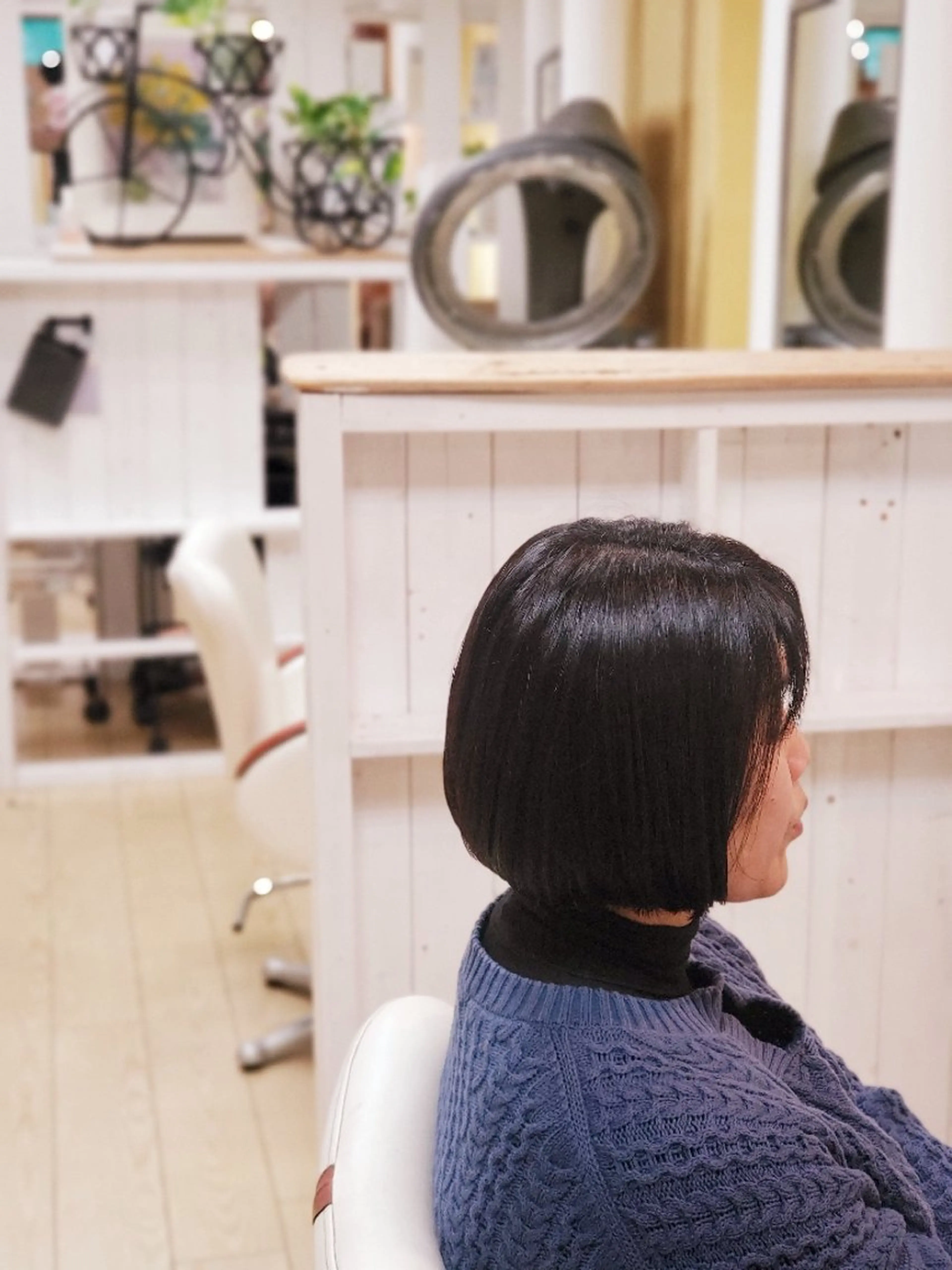 ショート ボブ 田中 牧子のヘアスタイル