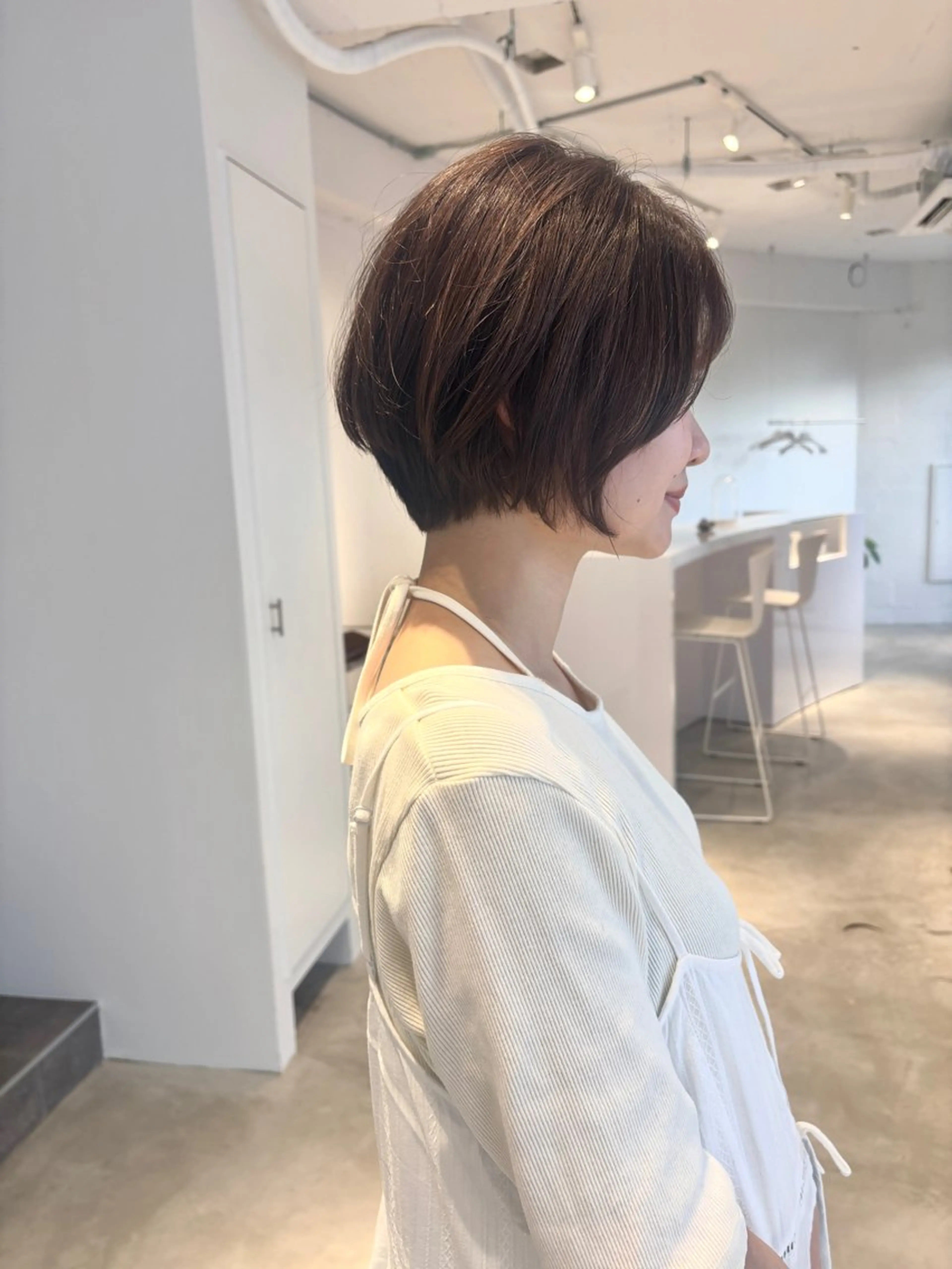 ショート くせ毛 ショートヘア 薬院浄水通/ショート /ボブ/rukaのヘアスタイル