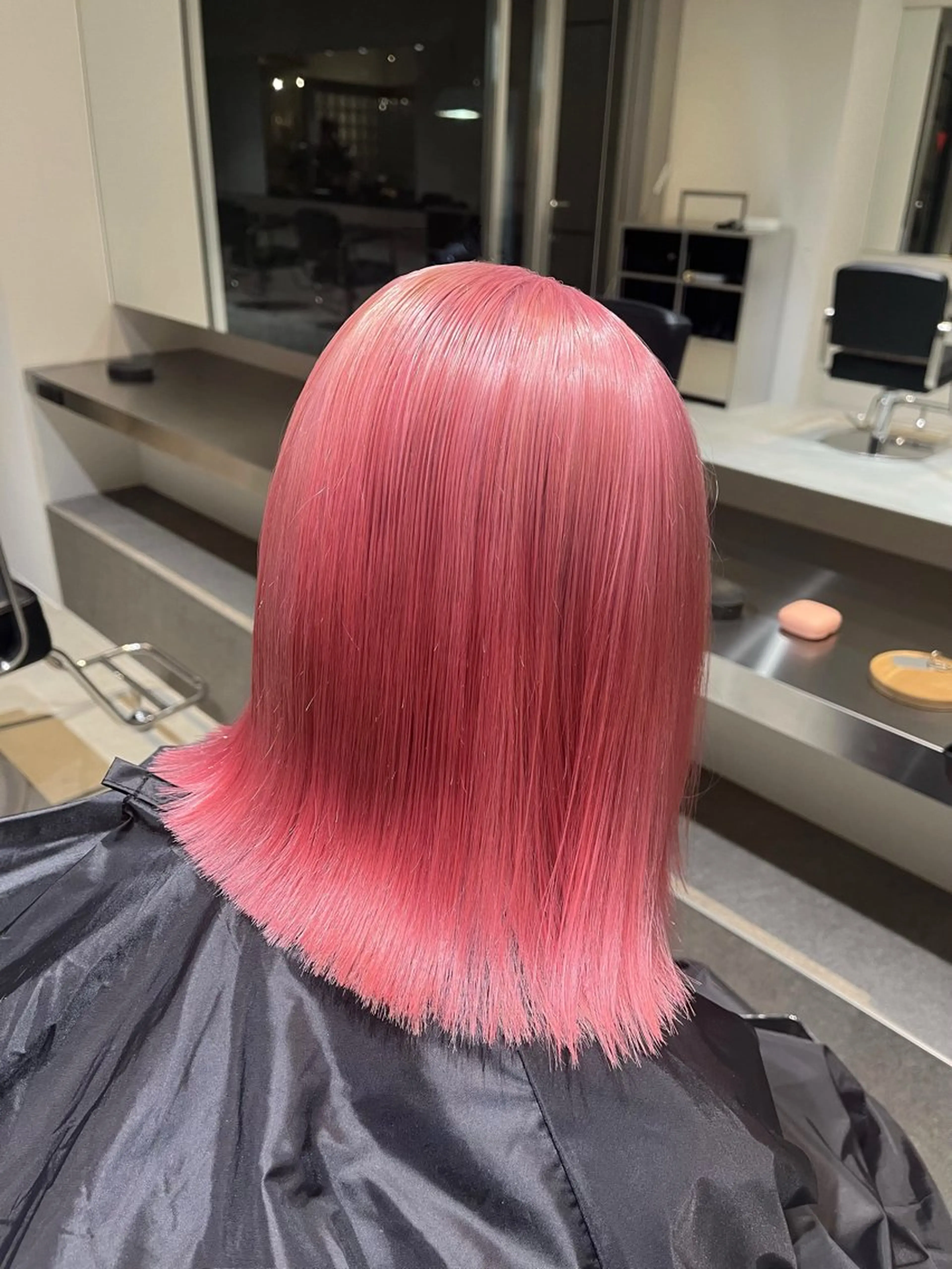 ミディアム ヘアカラー ハイトーン/髪質改善 ダブルカラー/名古屋のヘアスタイル