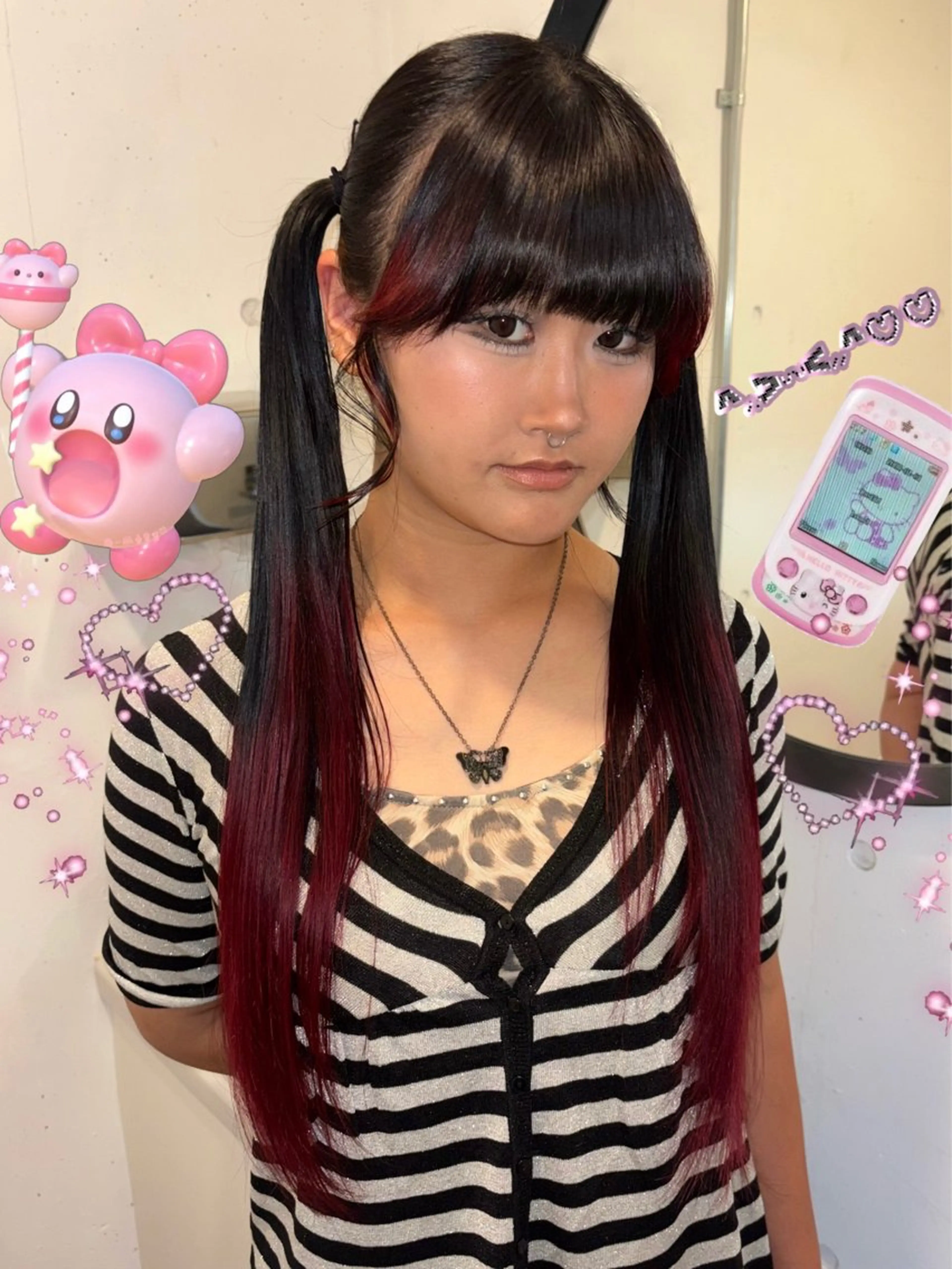 ロング カラー カット ヘアカラー ⭐︎ハイトーン /レイヤー✩momoのヘアスタイル