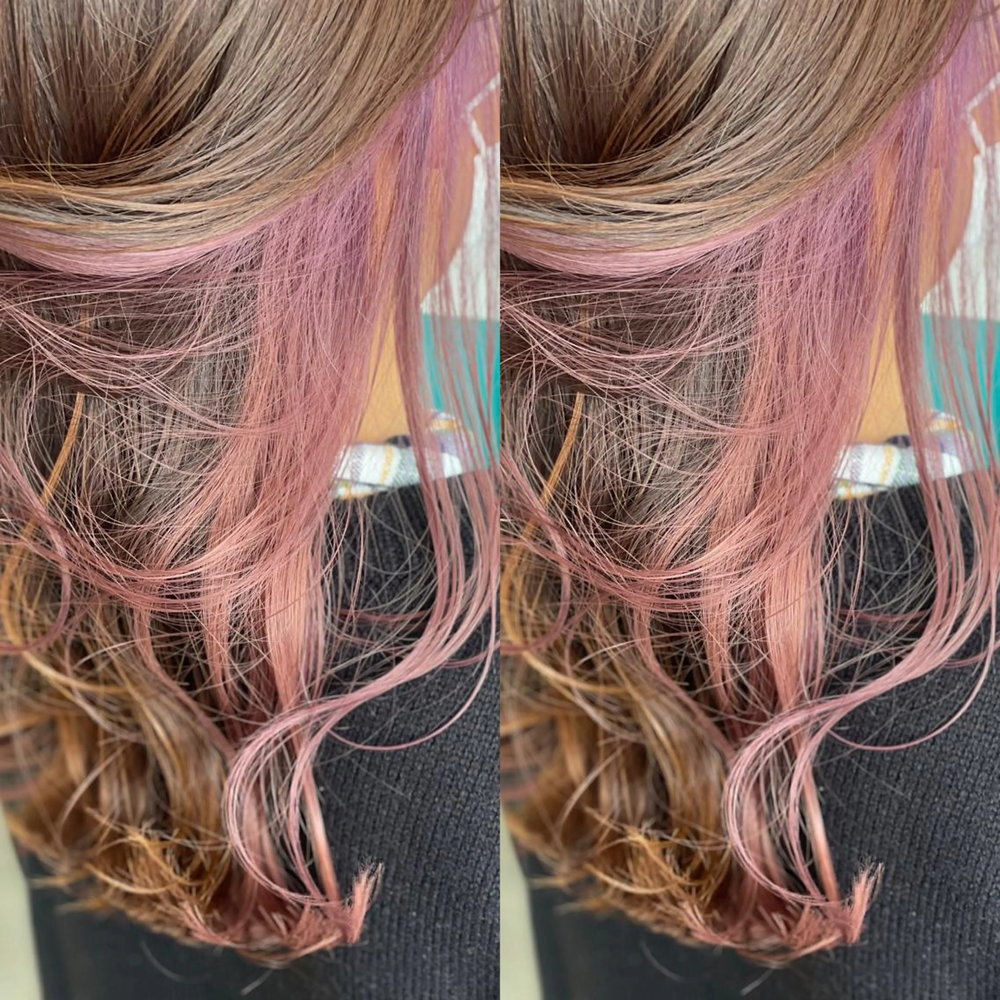 ロング カラー ピンクカラー Snaly カラー特化ページのヘアスタイル