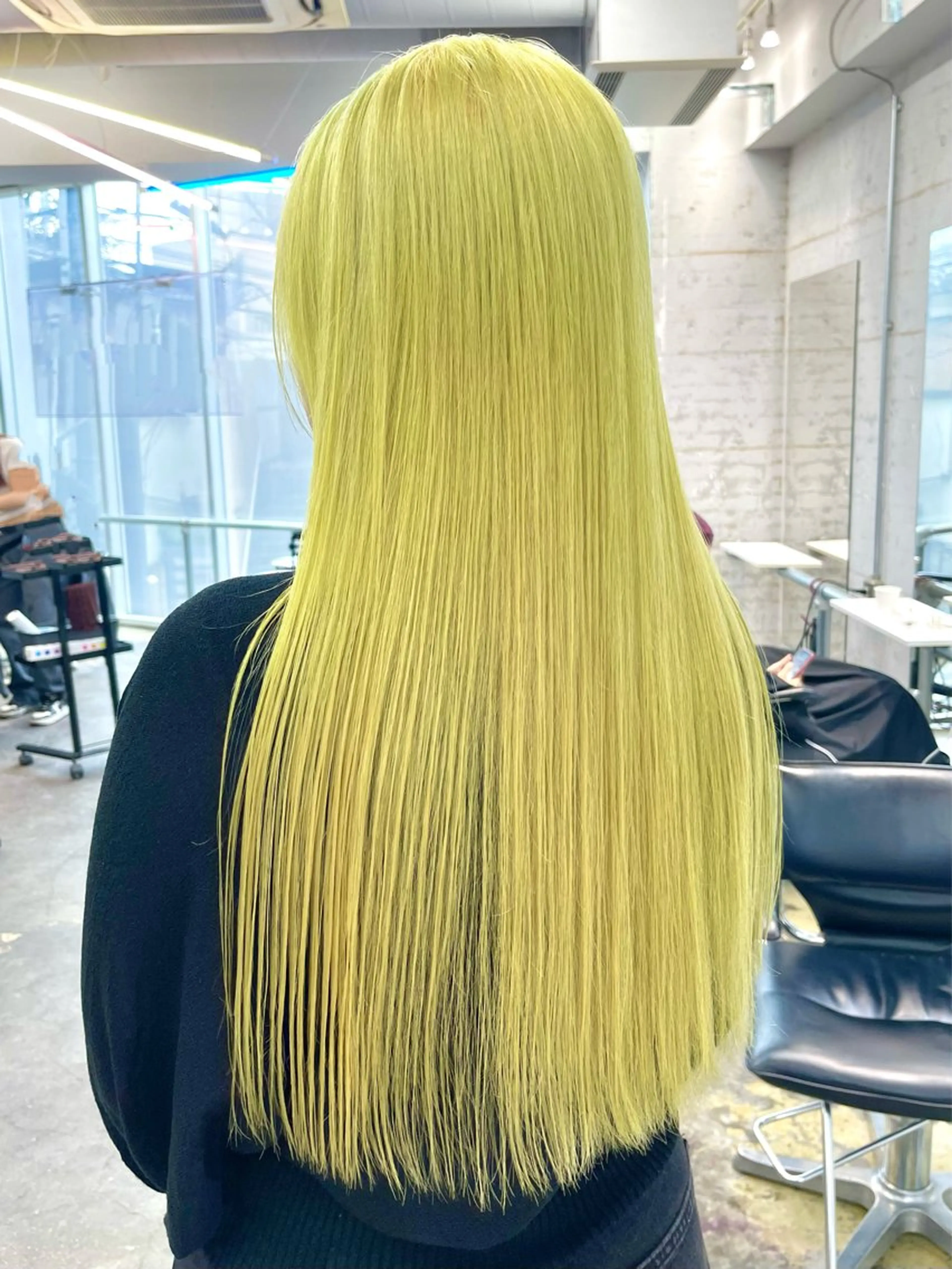 ロング カラー ブリーチ ハイトーンカラー イエローカラー ヘアカラー トリートメント デザインカラーとハイ トーン/HIROKIのヘアスタイル