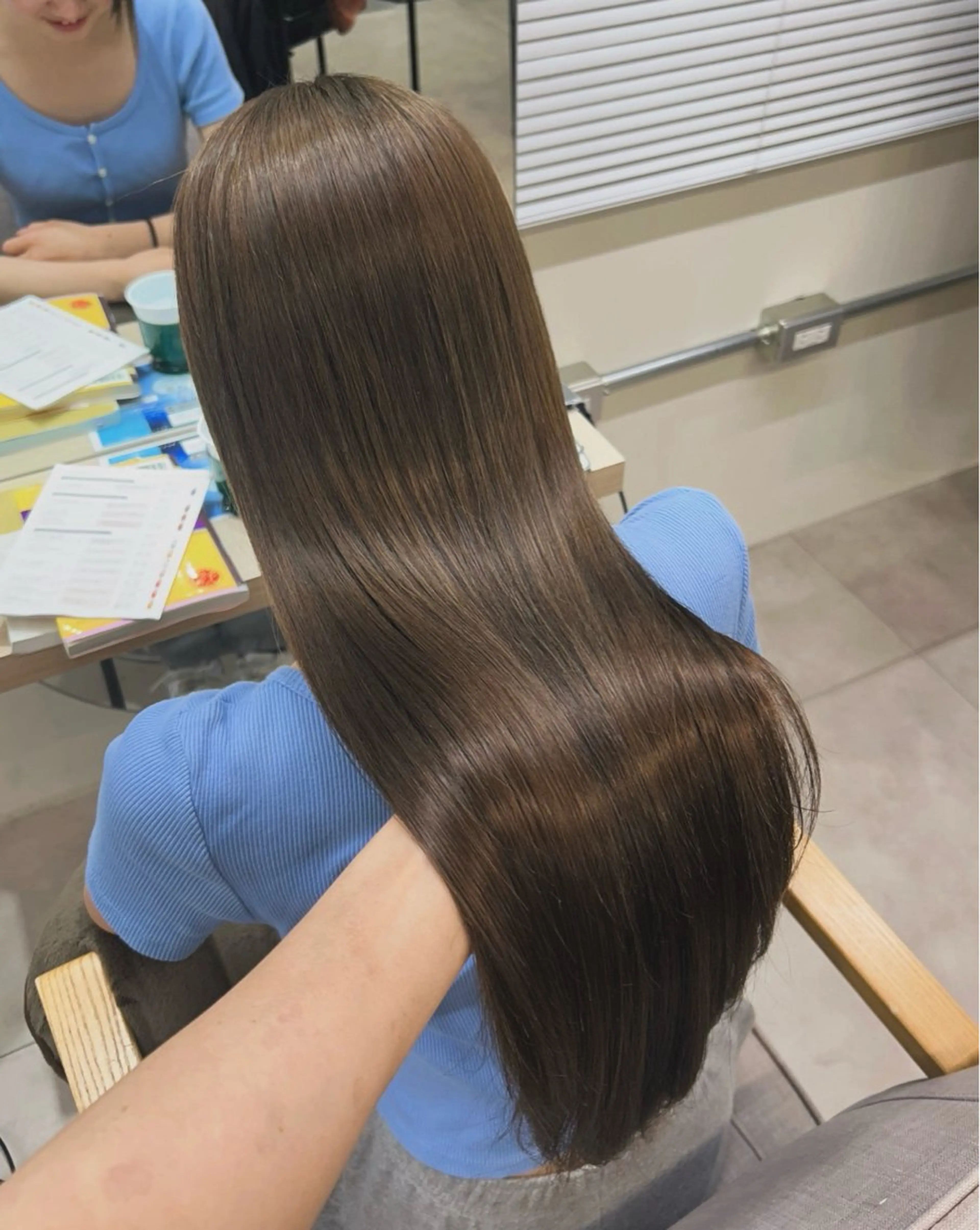 ロング カラー uni 江坂🦋 木下風子のヘアスタイル