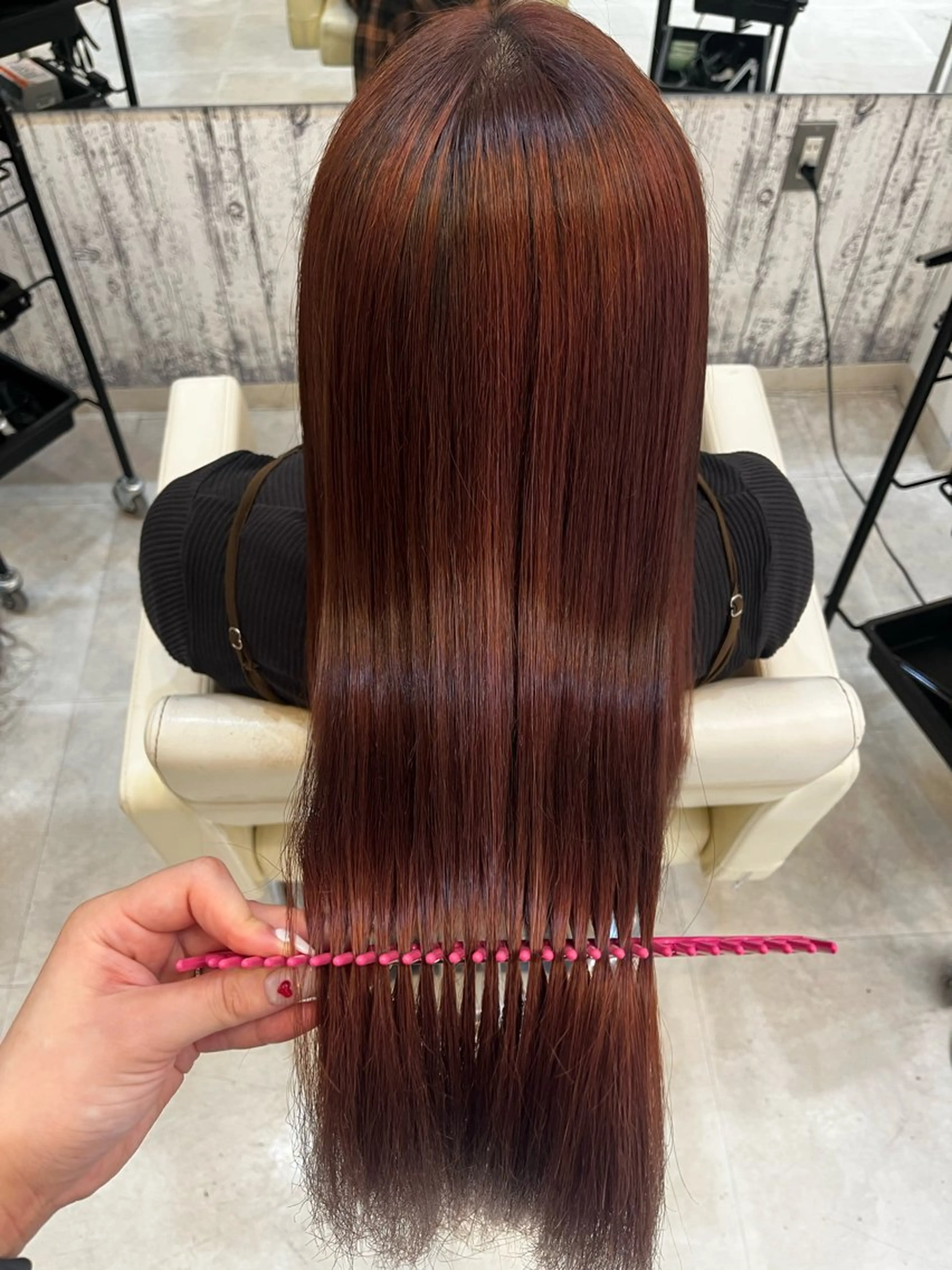 ロング 縮毛矯正 トリートメント ななる 👀モデル大募集中!のヘアスタイル