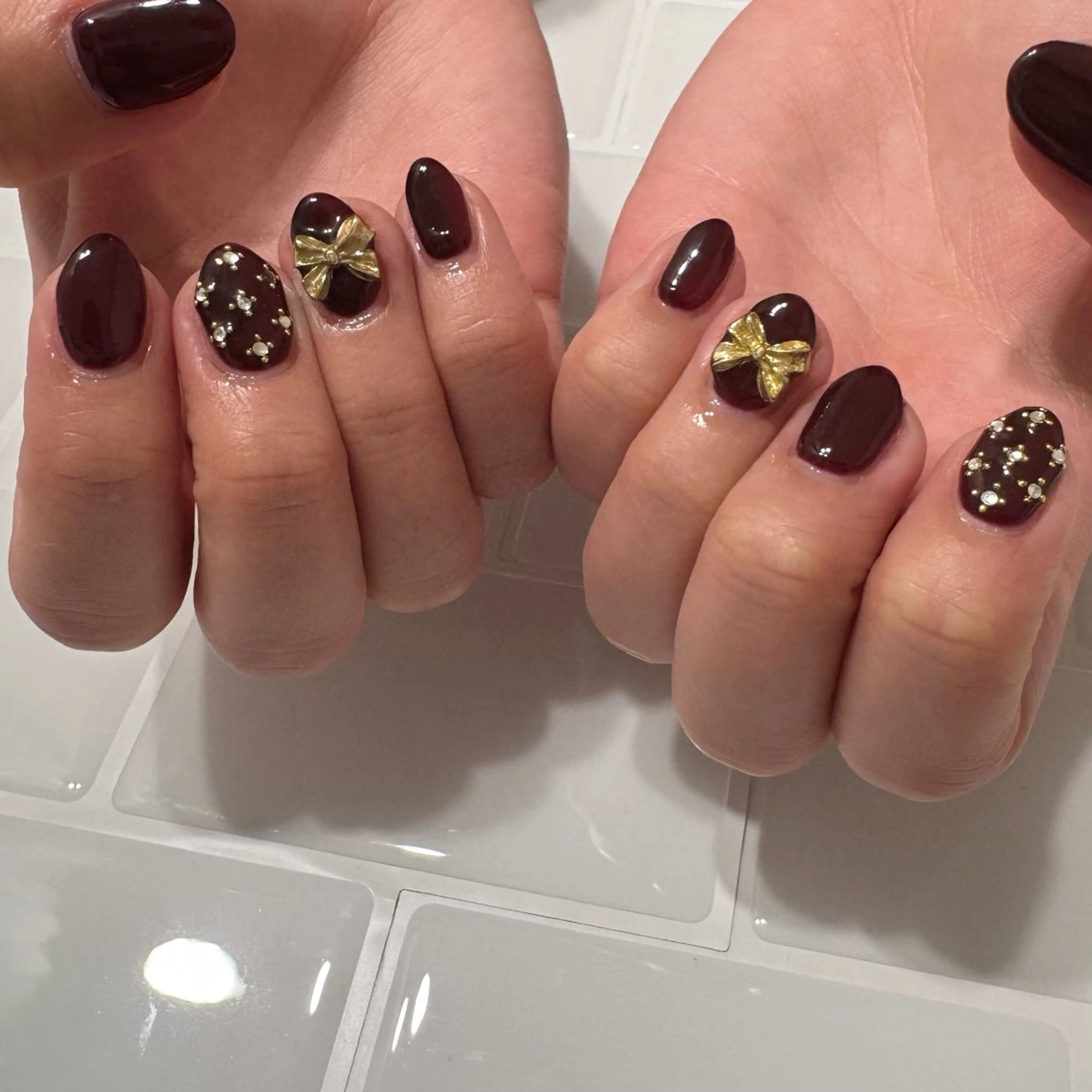 ネイル 冬ネイル クリスマス ハンドネイル lulularico aiのネイルデザイン