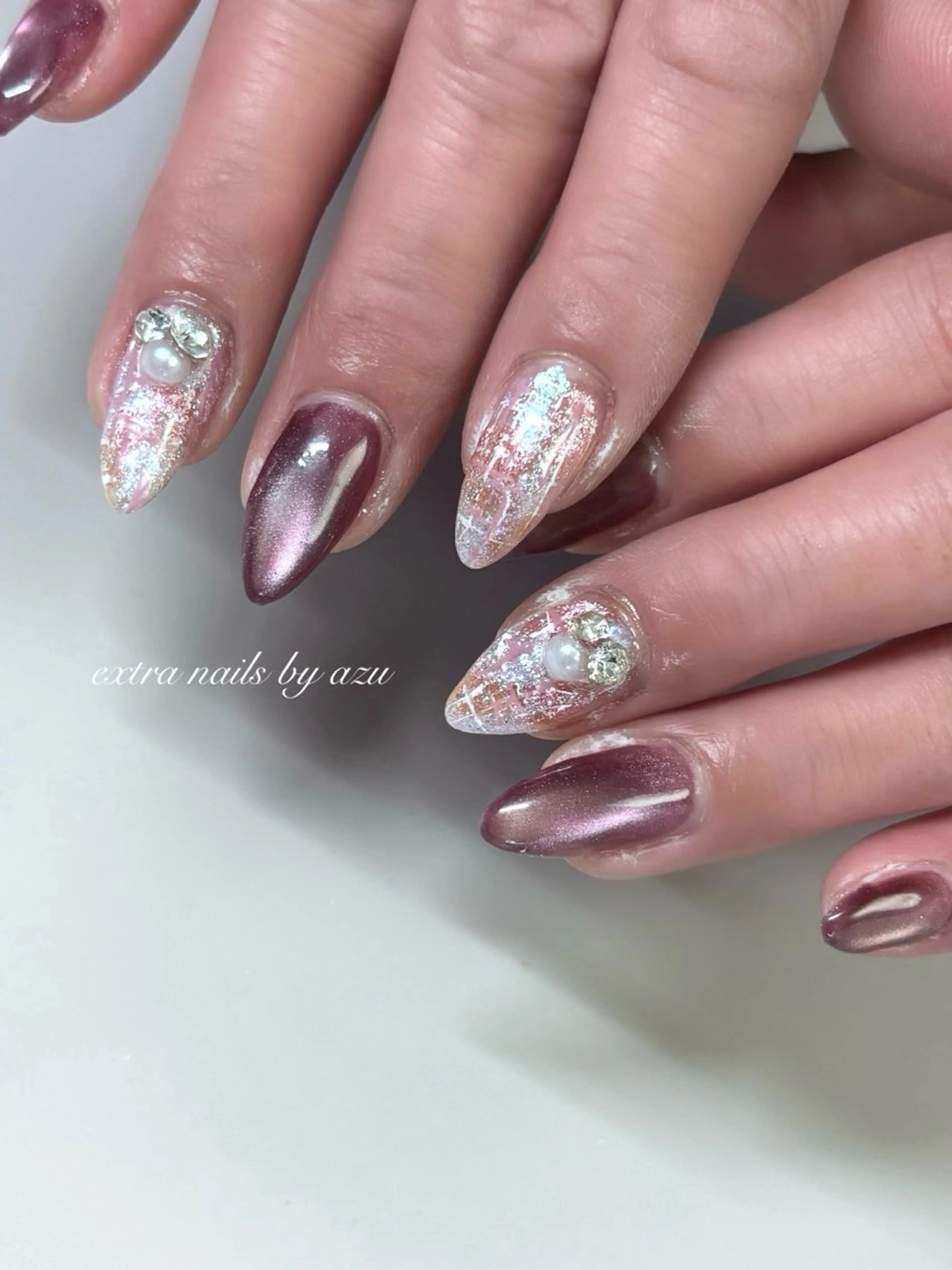 ネイル ツイードネイル ハンドネイル extranails ／lemellaのネイルデザイン