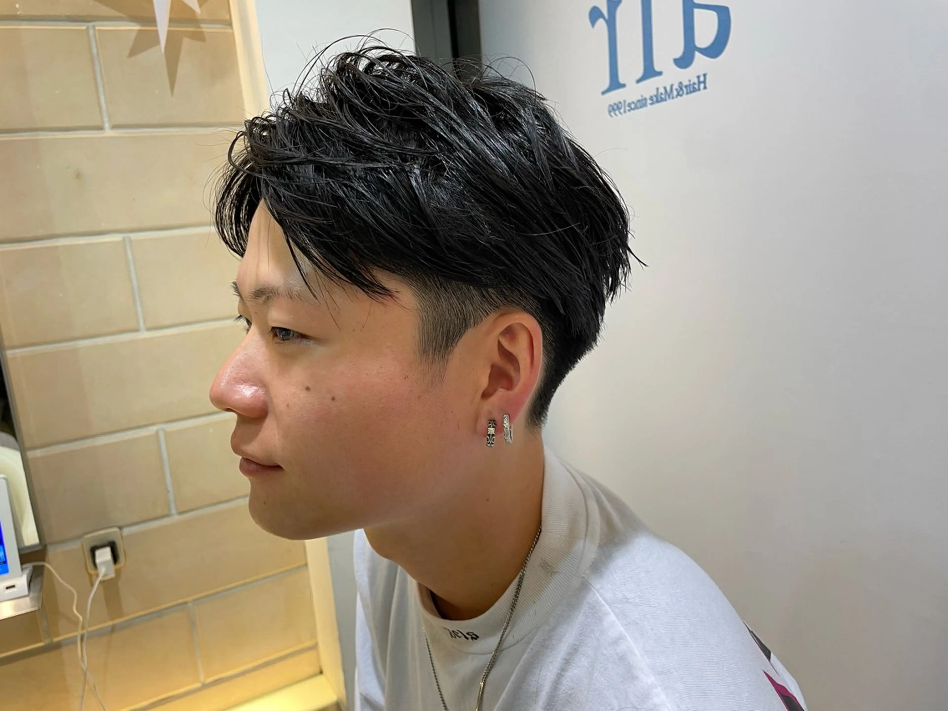 メンズ マッシュ 刈り上げ 稲毛田 颯人のヘアスタイル