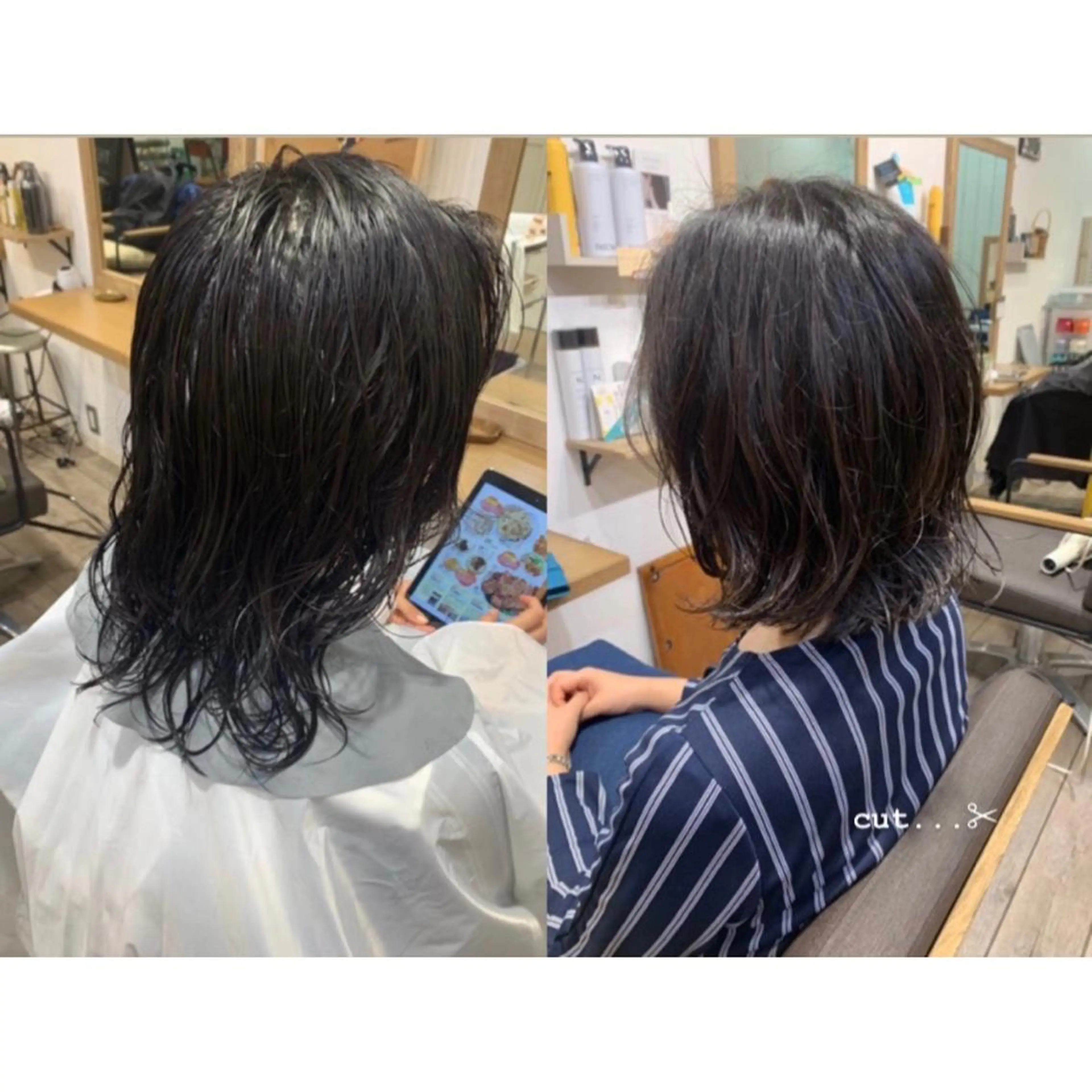 ミディアム ハイレート🤍🫧 池田のヘアスタイル