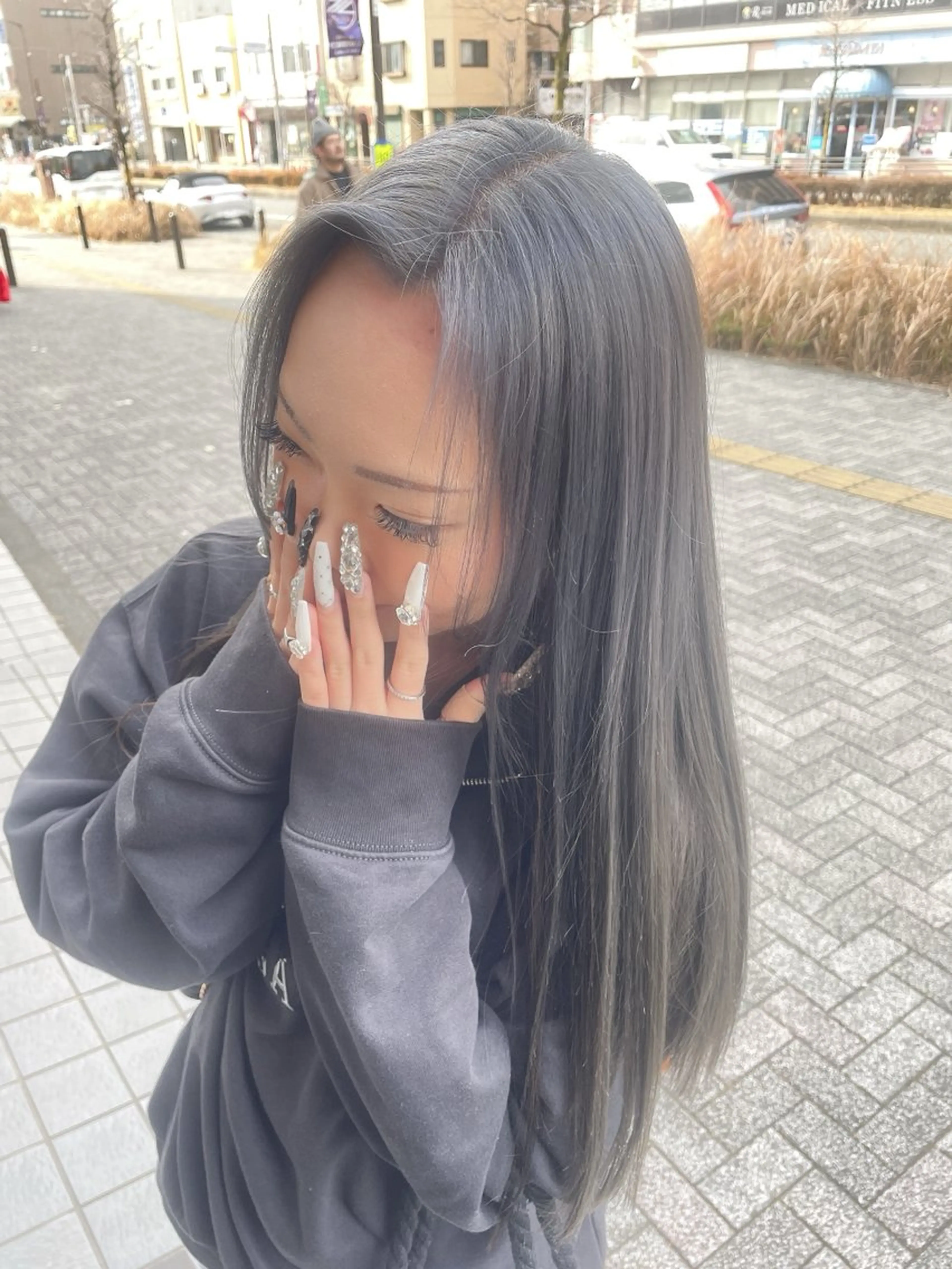 ロング カラー ヘアカラー トリートメント 💞暖色カラー 💞risaのヘアスタイル