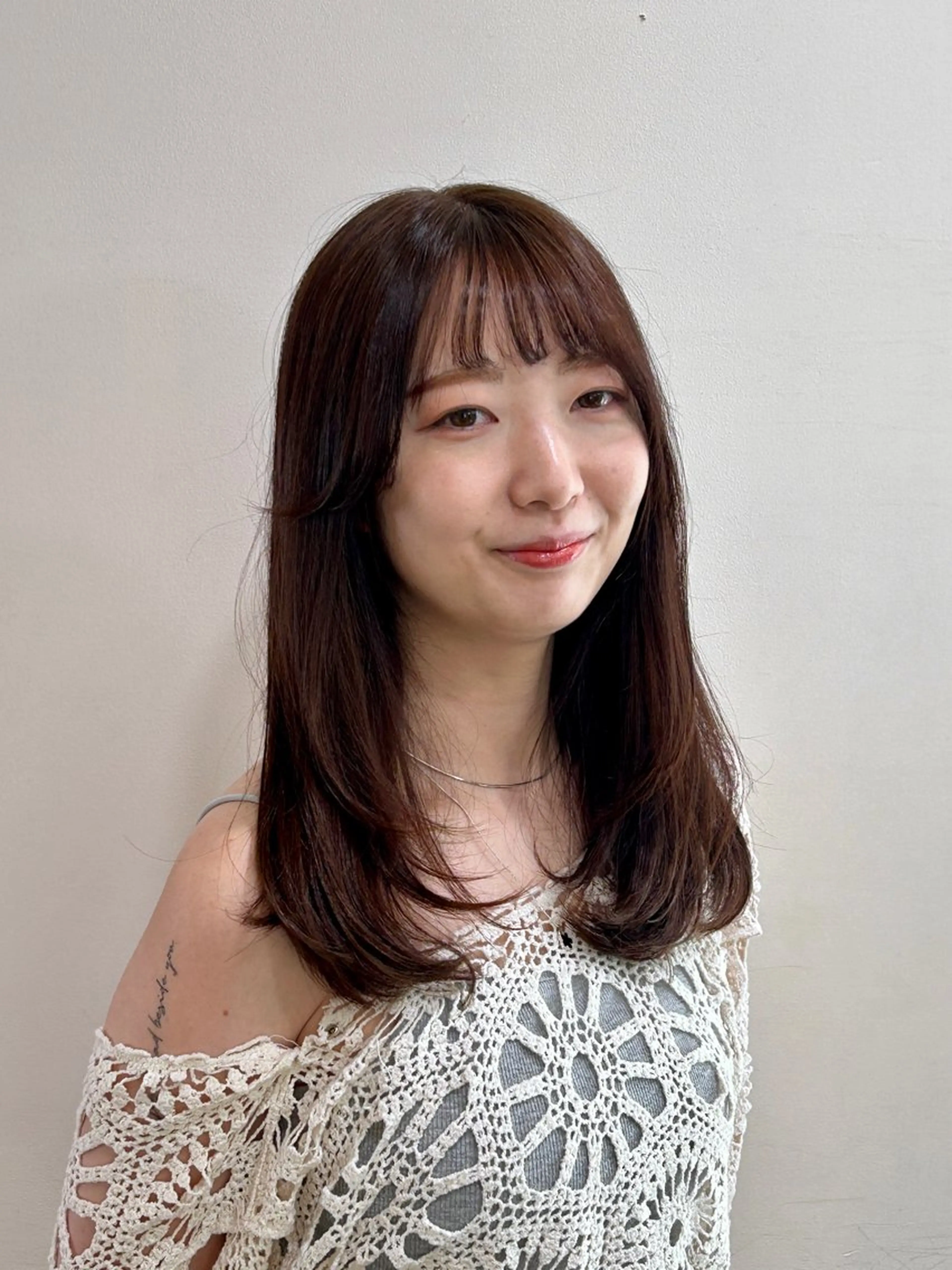 セミロング カラー カット ヘアカラー トリートメント ナチュラル大人っぽい スタイル　MAORIのヘアスタイル