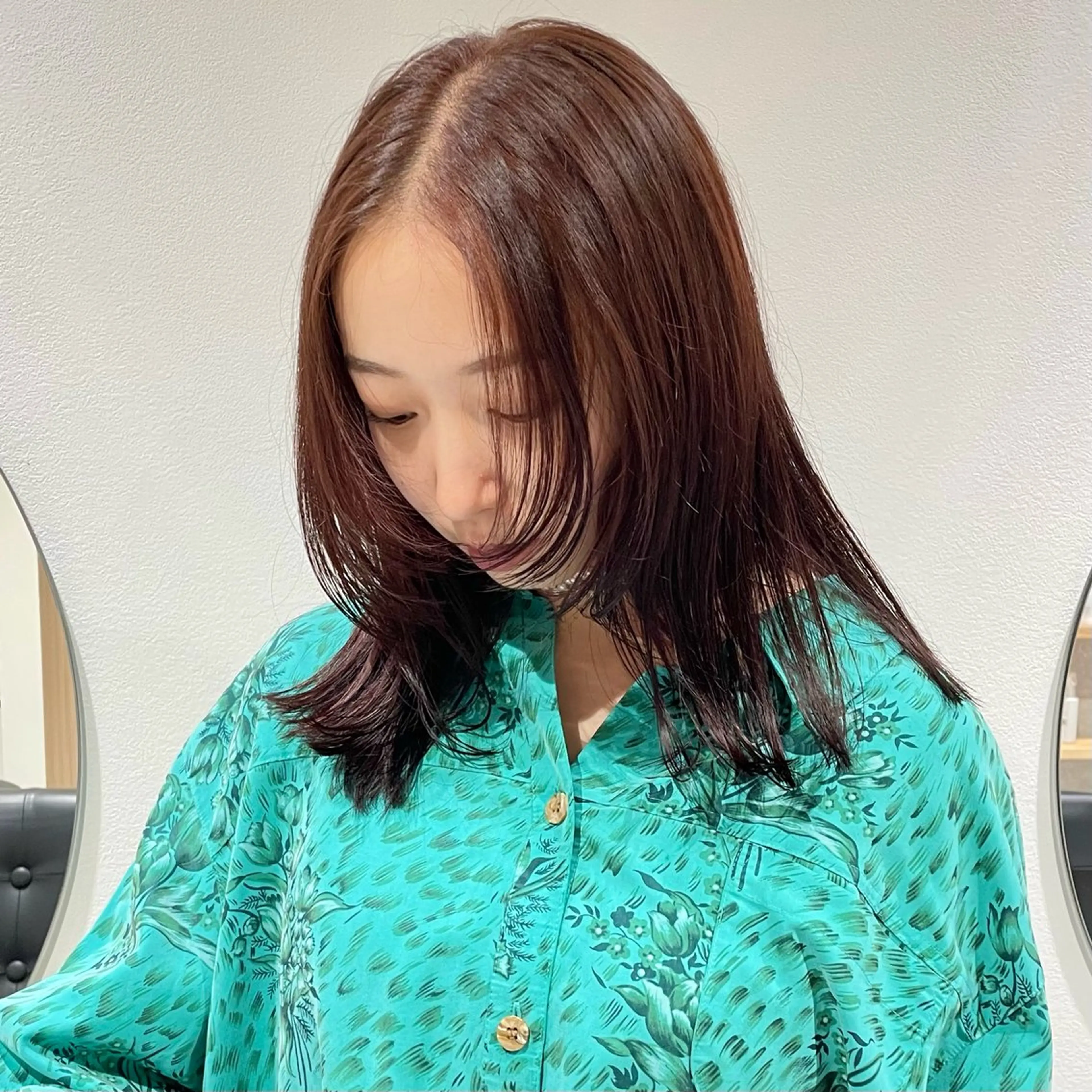 セミロング カラー カット ヘアカラー トリートメント 🍊暖色×顔周り 🍊cocoroのヘアスタイル