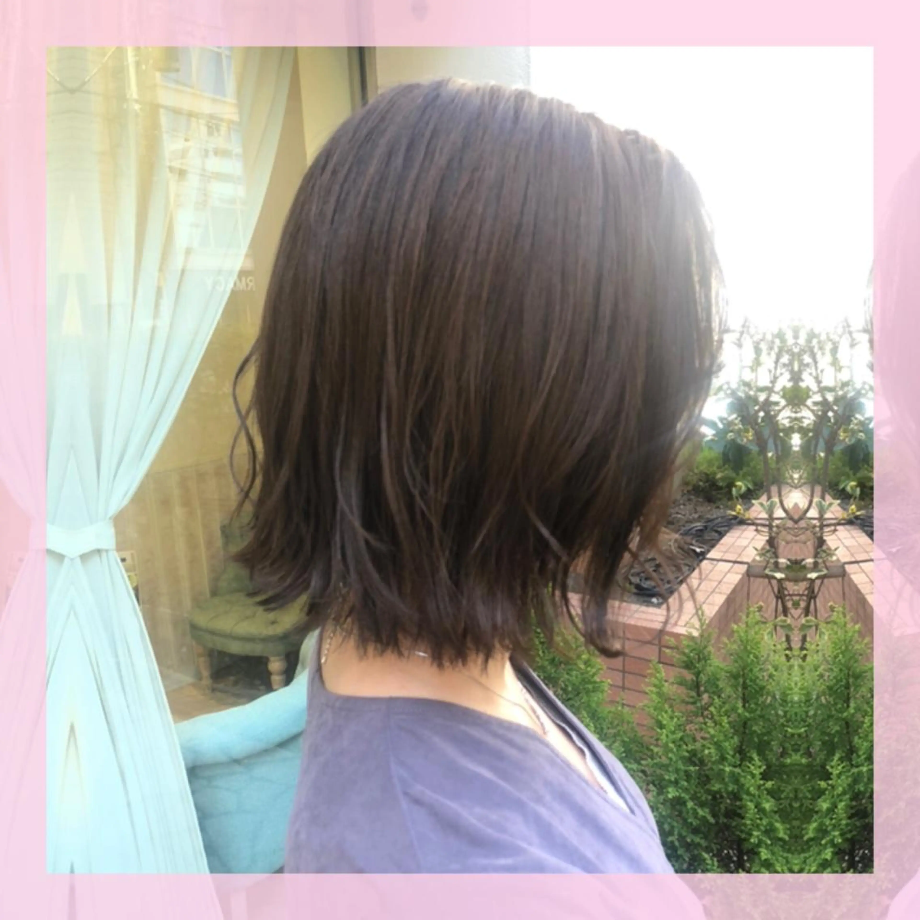 ショート カラー ラベンダーカラー カット ヘアカラー トリートメント plum.所属・🍒前川 🍒のヘアスタイル