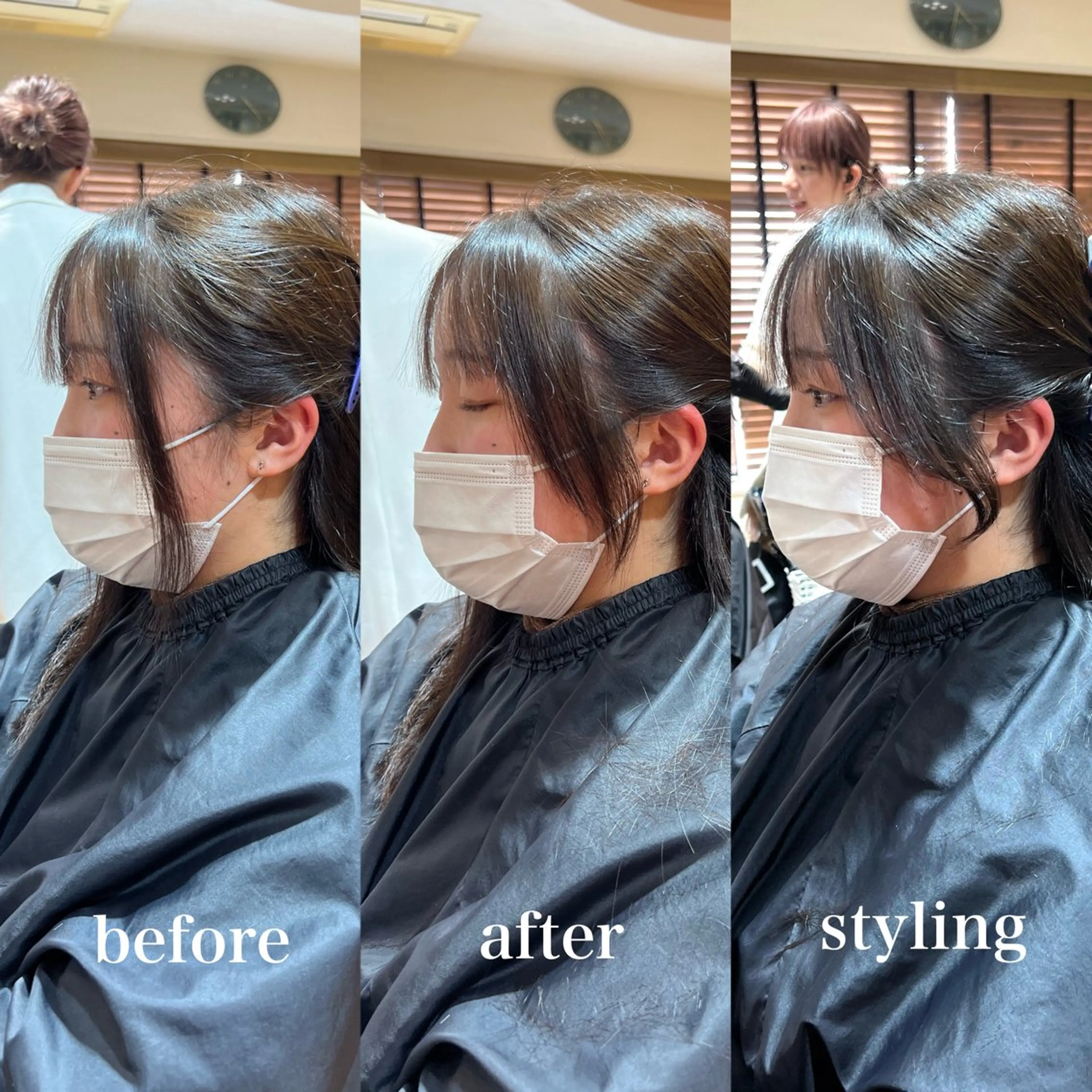 セミロング アッシュ 韓国風カラー ボブ 髪質改善 韓国風ヘア カット 🌿寄り添い型美容師 🌿yuiのヘアスタイル